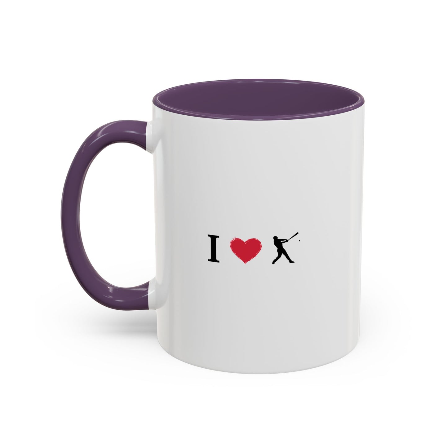 Baseball Love Accent Coffee Mug – Perfect Gift for Sports Fans, Home or Office Use, Great for Birthdays, Anniversaries, and Holidays