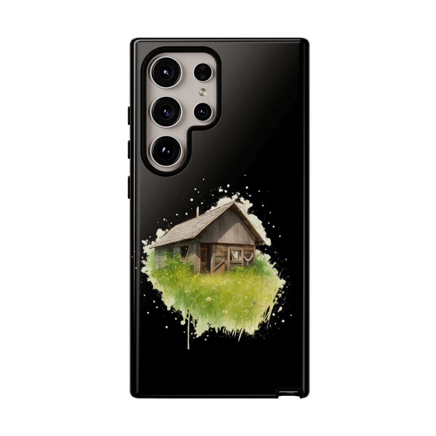 Rustic Farmhouse Phone Case, Cute Cottage Design, Tough Cases for Nature Lovers, Eco-Friendly Gift, Customizable Tech Accessories