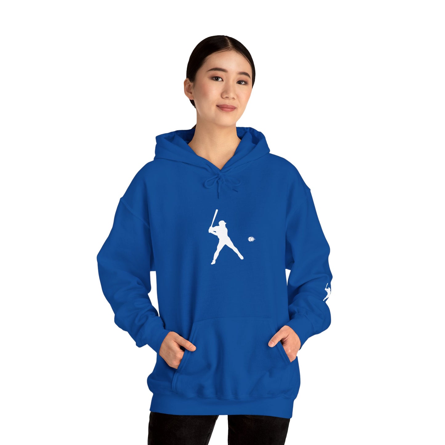 Sporty Unisex Baseball Hooded Sweatshirt, Casual Hoodie for Athletes, Perfect for Gifts, Comfy Streetwear, Ideal for Sports Events, Personal Use