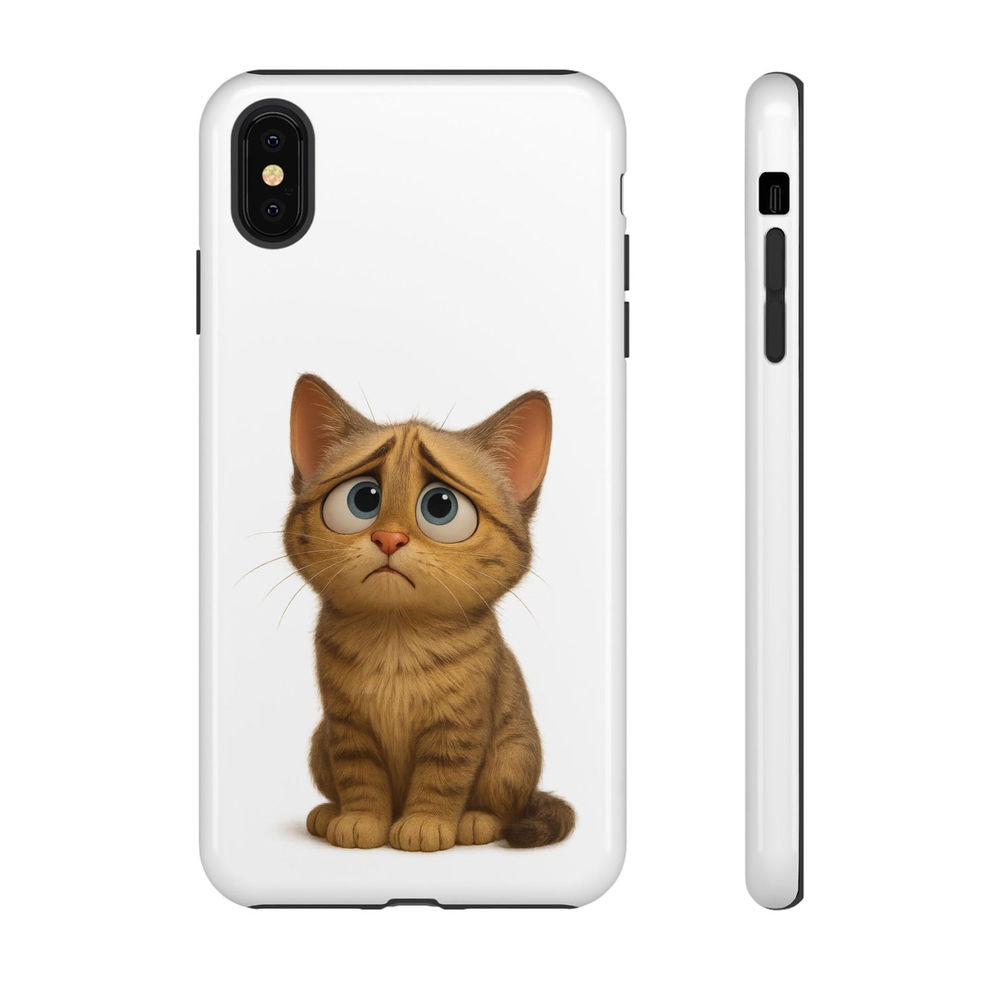 Cute Cat Phone Case, Funny Kitty Case, Animal Lover Gift, Cat Lover Accessory, Unique Cat Design Case, Pet Mom Gift