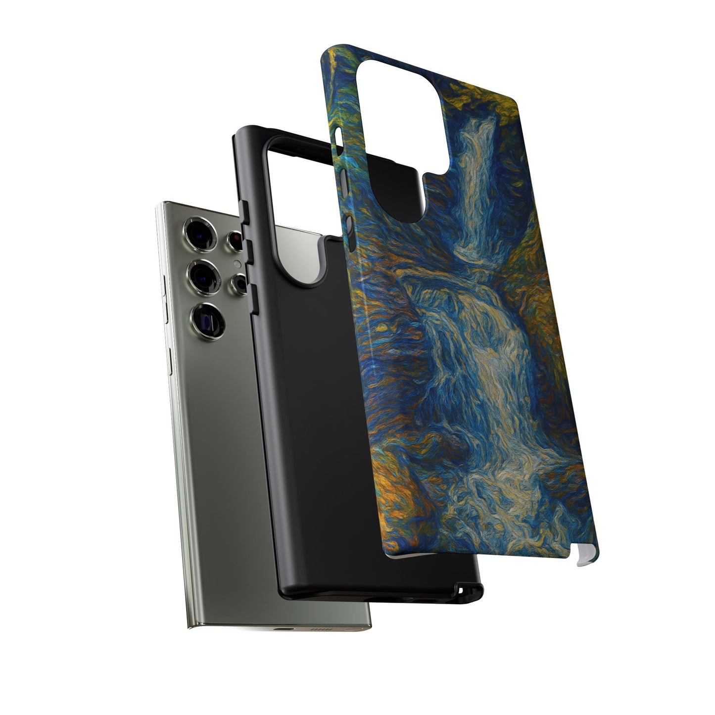 Artistic Phone Case - Waterfall Design, Unique Gift, Phone Accessory, Nature Lover, Original Artwork
