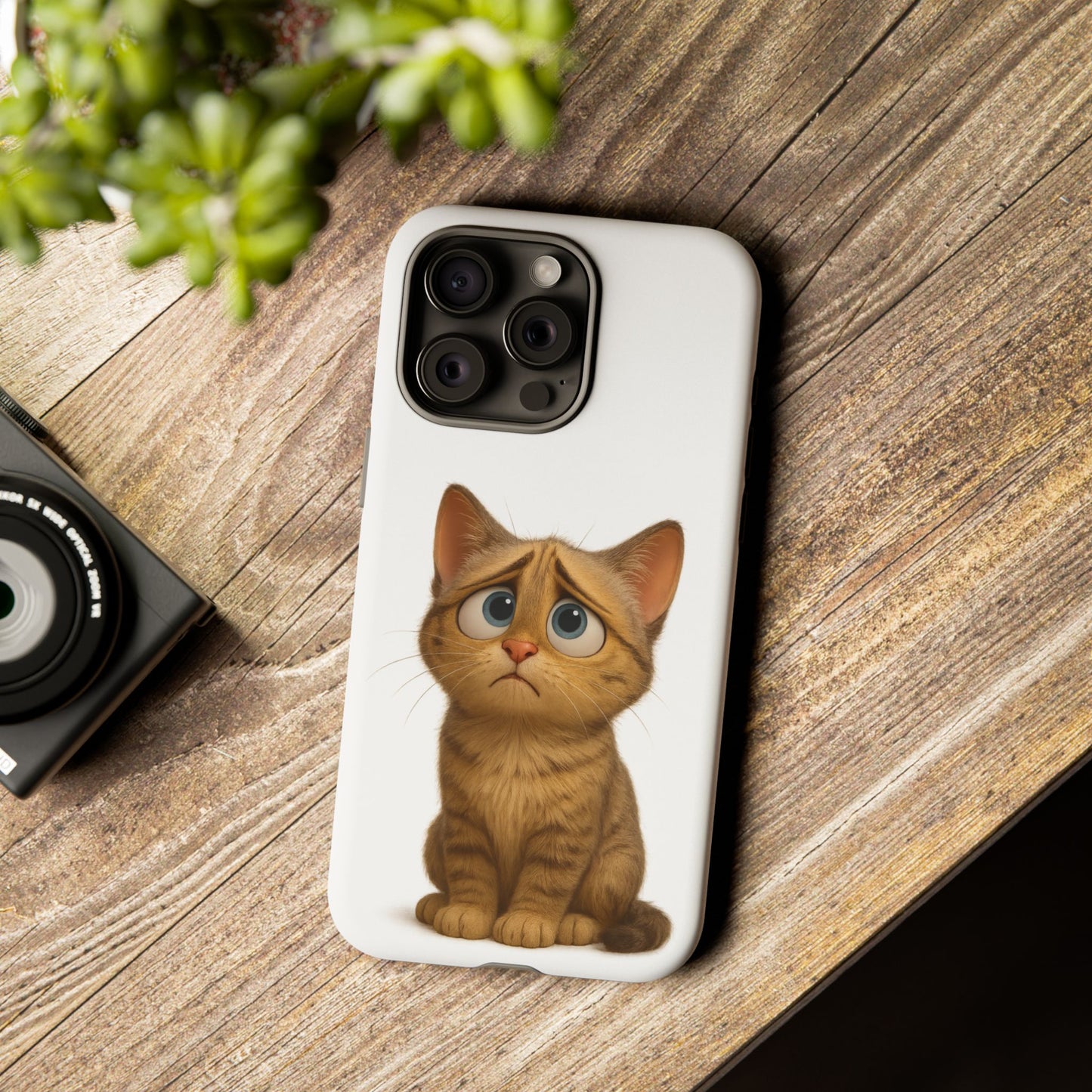 Cute Cat Phone Case, Funny Kitty Case, Animal Lover Gift, Cat Lover Accessory, Unique Cat Design Case, Pet Mom Gift
