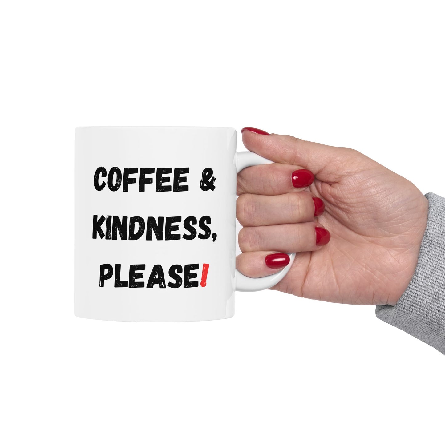 Inspirational Coffee Mug - 'Coffee & Kindness, Please!' - Perfect Gift for Friends & Family