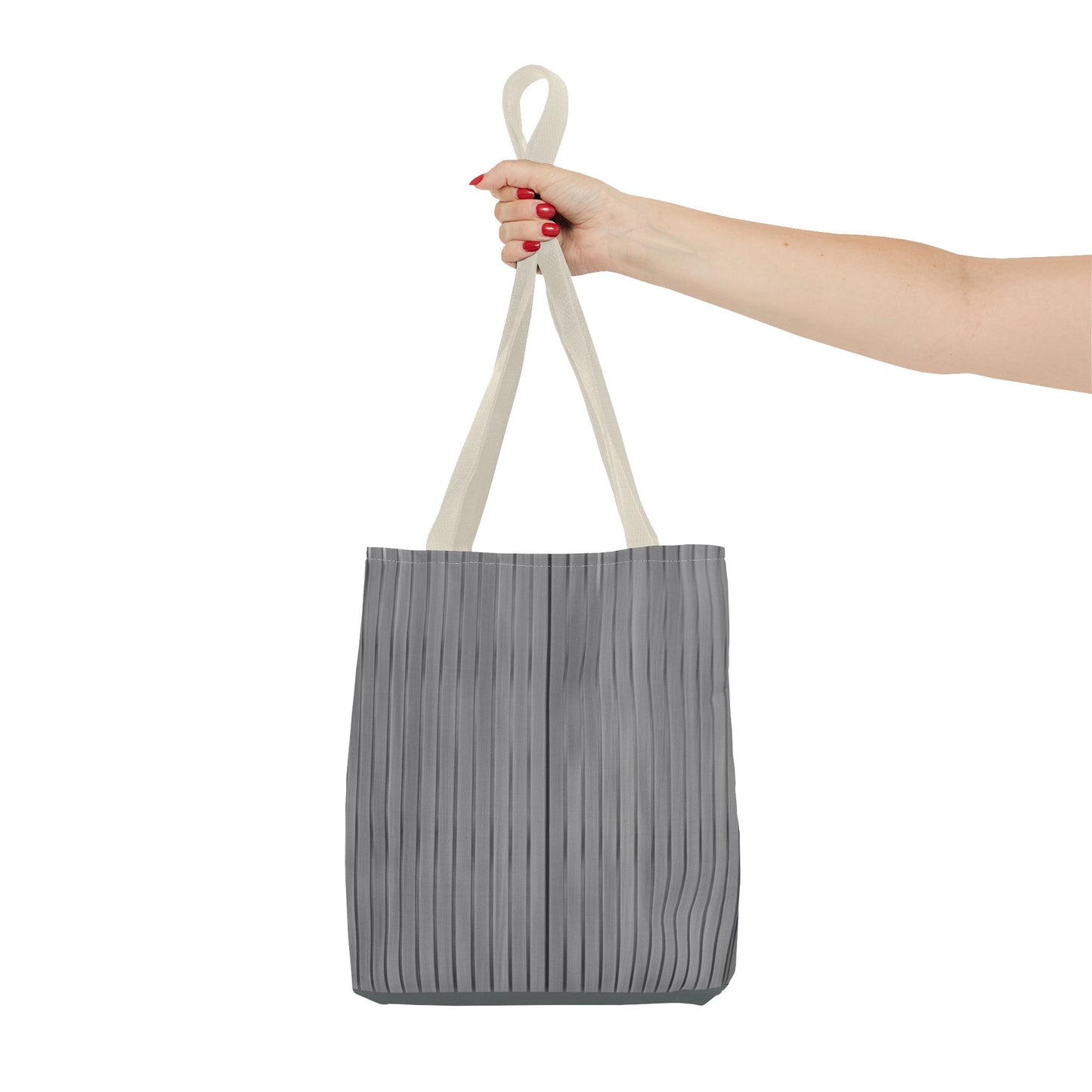 Stylish Gray Striped Tote Bag for Everyday Use