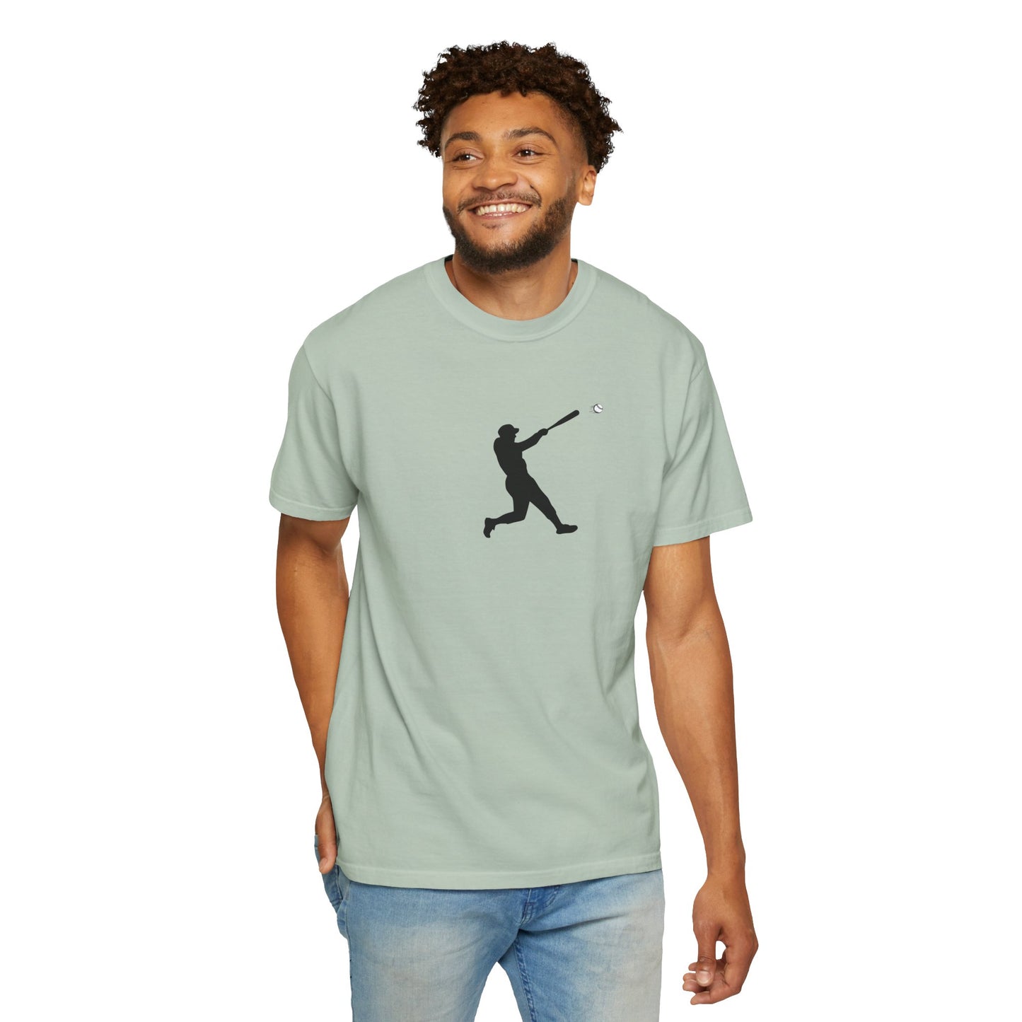 Sporty Garment-Dyed T-Shirt for Baseball Lovers, Casual Tee, Unisex Sports Shirt, Perfect Gift for Athletes, Outdoor Activities