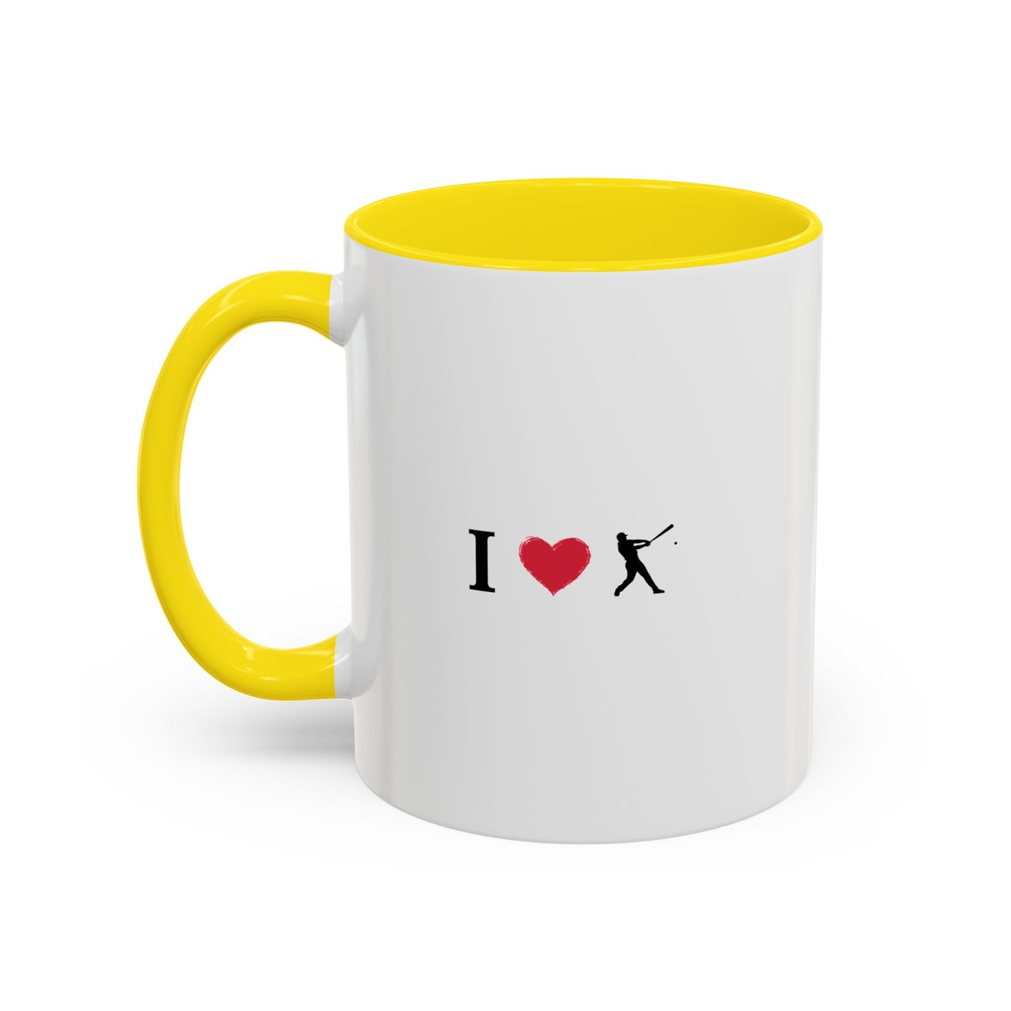 Baseball Love Accent Coffee Mug – Perfect Gift for Sports Fans, Home or Office Use, Great for Birthdays, Anniversaries, and Holidays