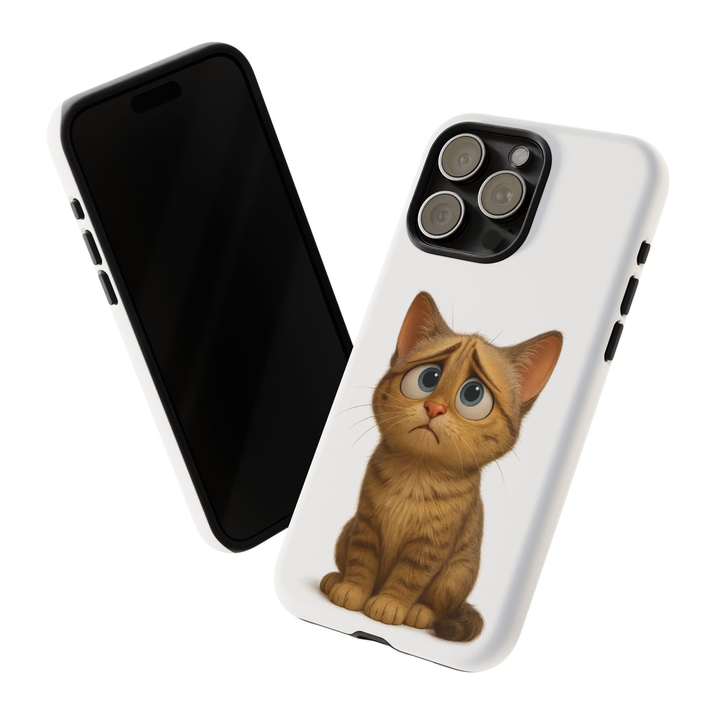 Cute Cat Phone Case, Funny Kitty Case, Animal Lover Gift, Cat Lover Accessory, Unique Cat Design Case, Pet Mom Gift