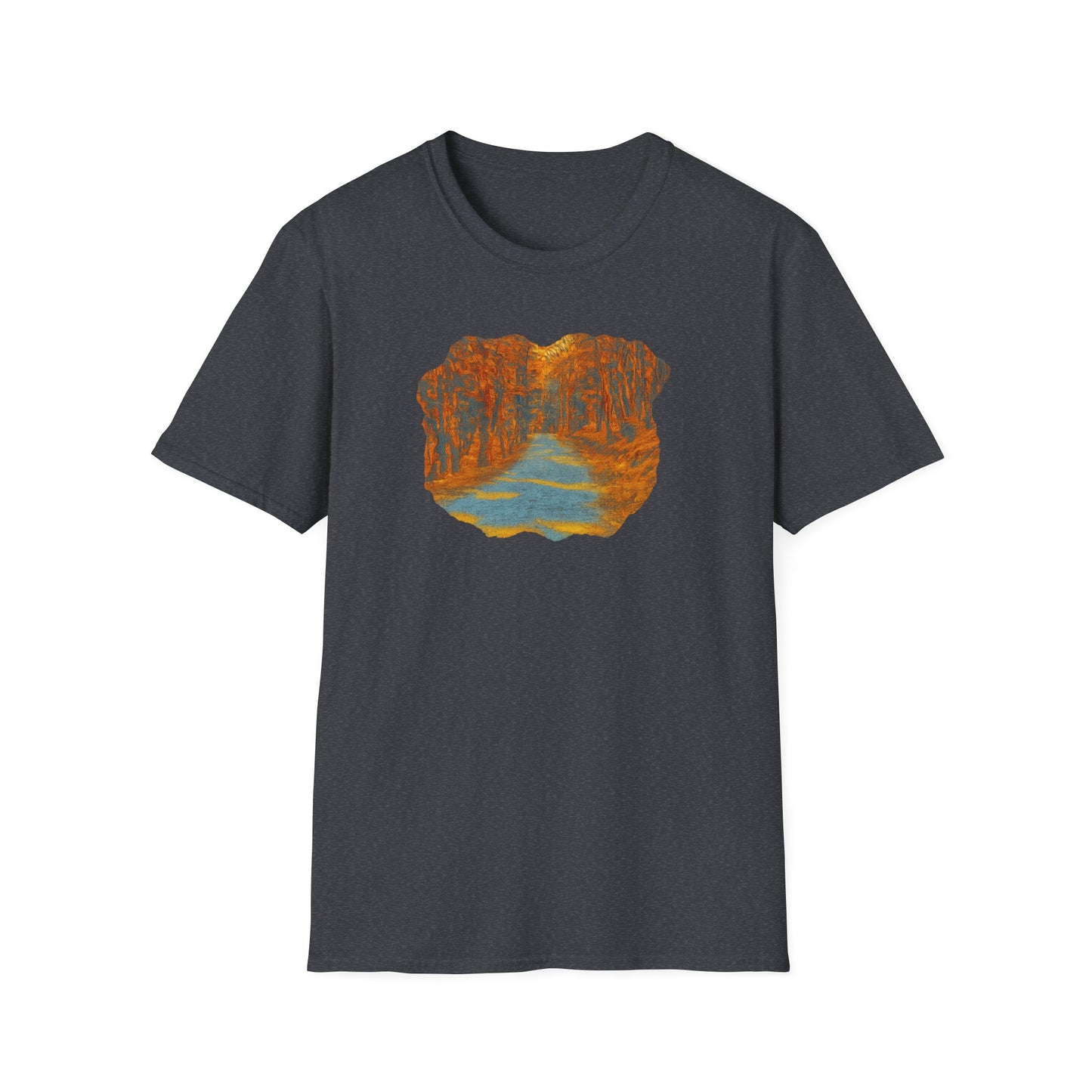 Nature-Inspired Unisex Softstyle T-Shirt, Outdoor Lover Gift, Casual Wear, Ideal for Hiking, Nature Trips, Unique Graphic Tee