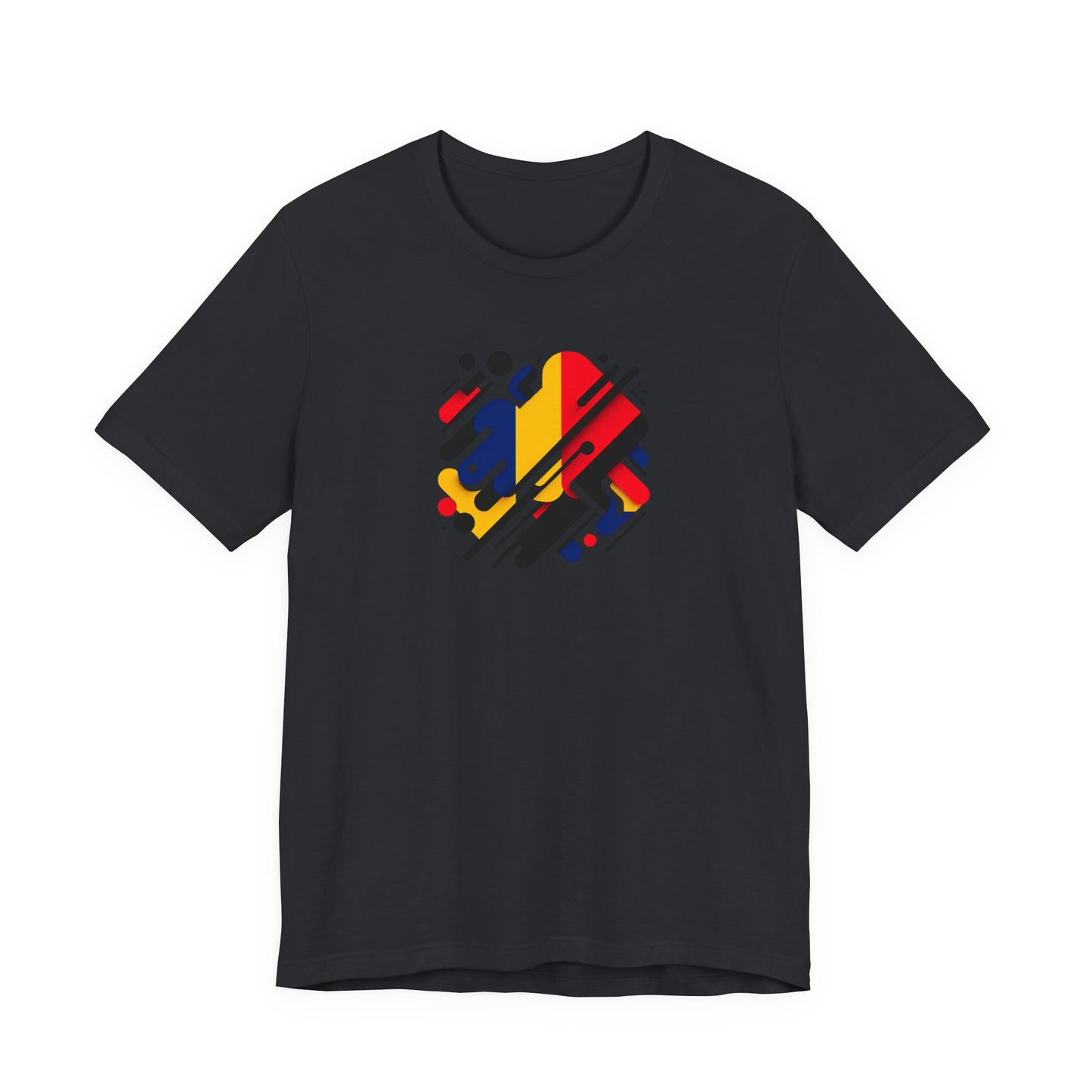 Artistic Heart Unisex Jersey Tee - Vibrant Graphic Tee, Casual Wear, Gift for Art Lovers, Birthday Surprise, Everyday Comfort