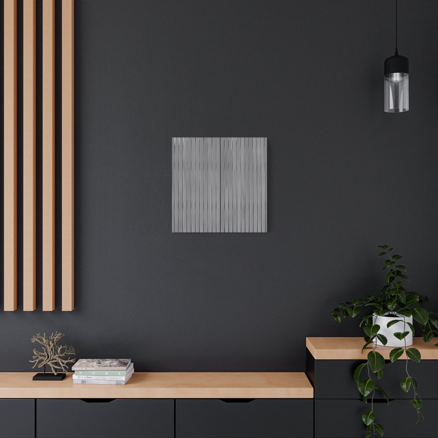Modern Striped Canvas Art - 1.25" Stretched Wall Decor