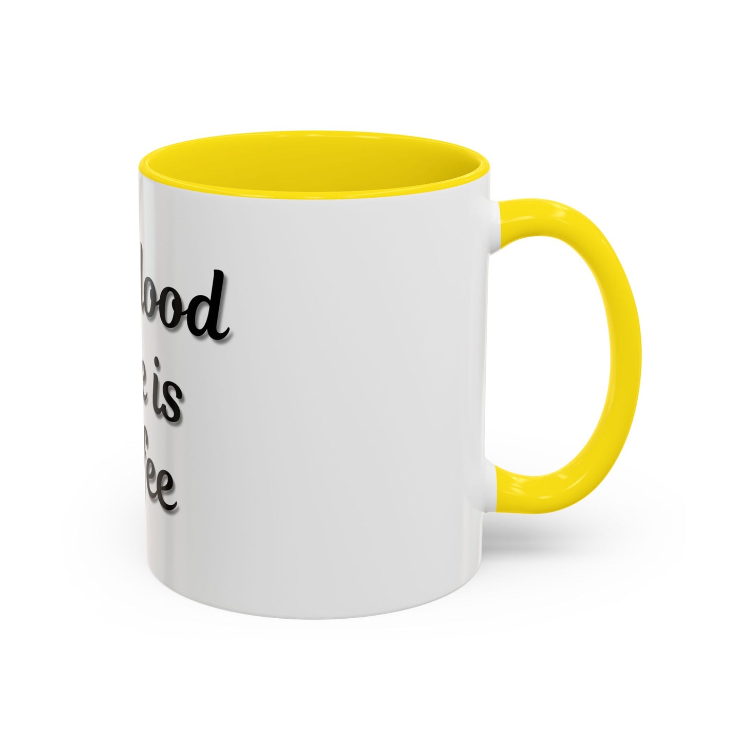 My Blood Type is Coffee Accent Mug - Perfect Gift for Coffee Lovers
