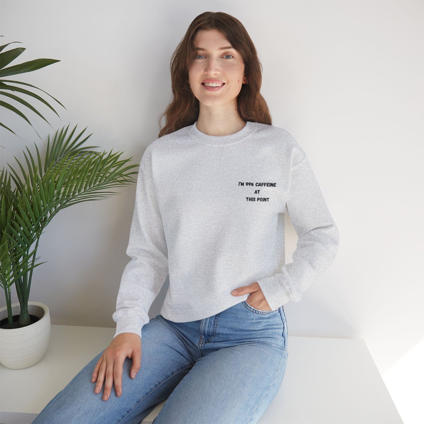 Caffeine Lover's Crewneck Sweatshirt | Unisex Heavy Blend