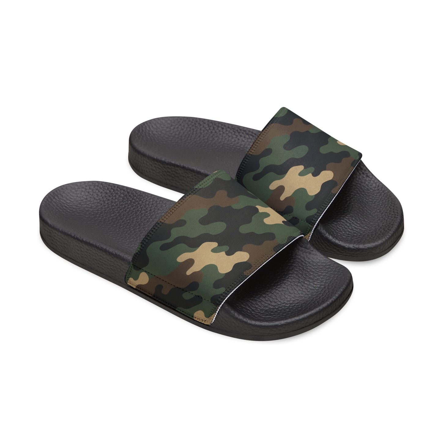 Camouflage Men's Slip-On Sandals | Casual Comfort Footwear for Summer, Beach Days, Outdoor Activities, Gifts for Him, Fashionable Slides