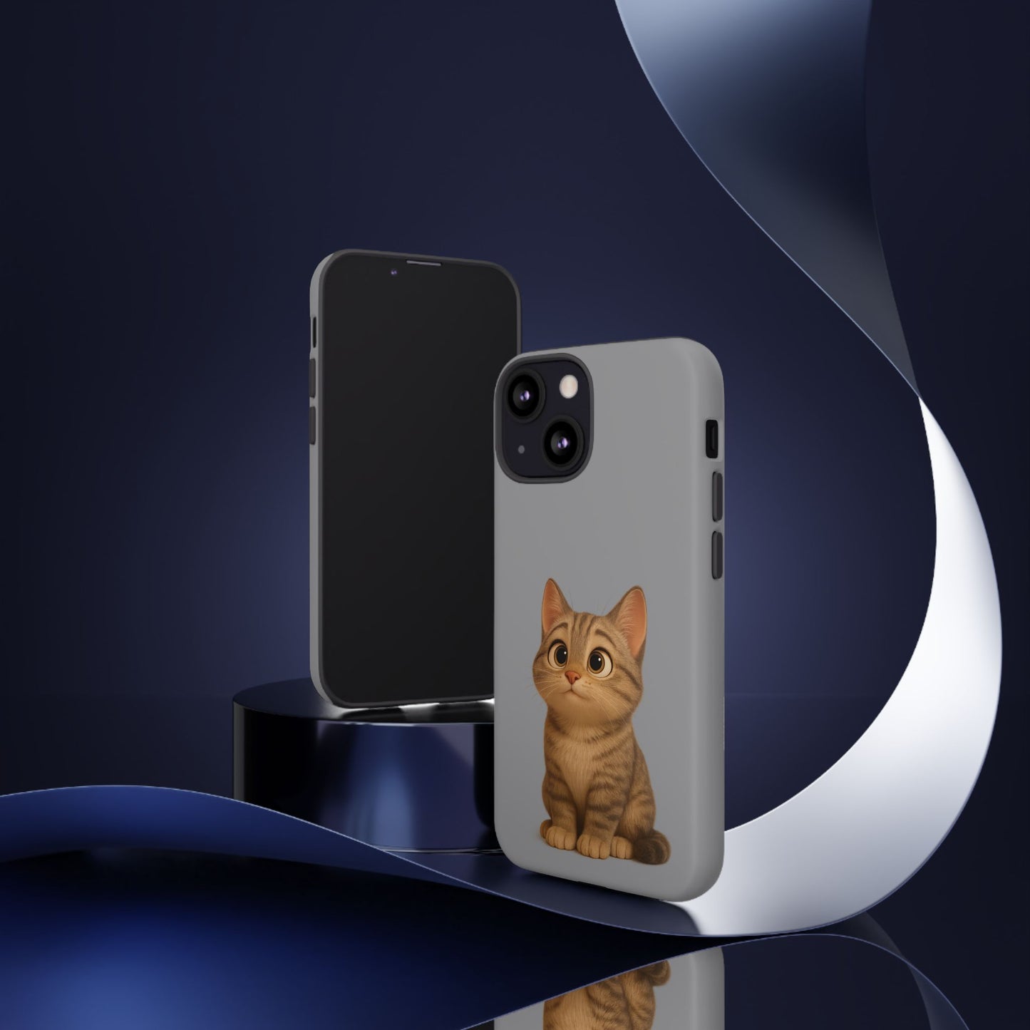 Cute Cat Phone Case, Kawaii Pet Accessory, Gift for Cat Lovers, Animal Phone Cover for Kids, Unique Kitty Design, Birthdays, Holidays