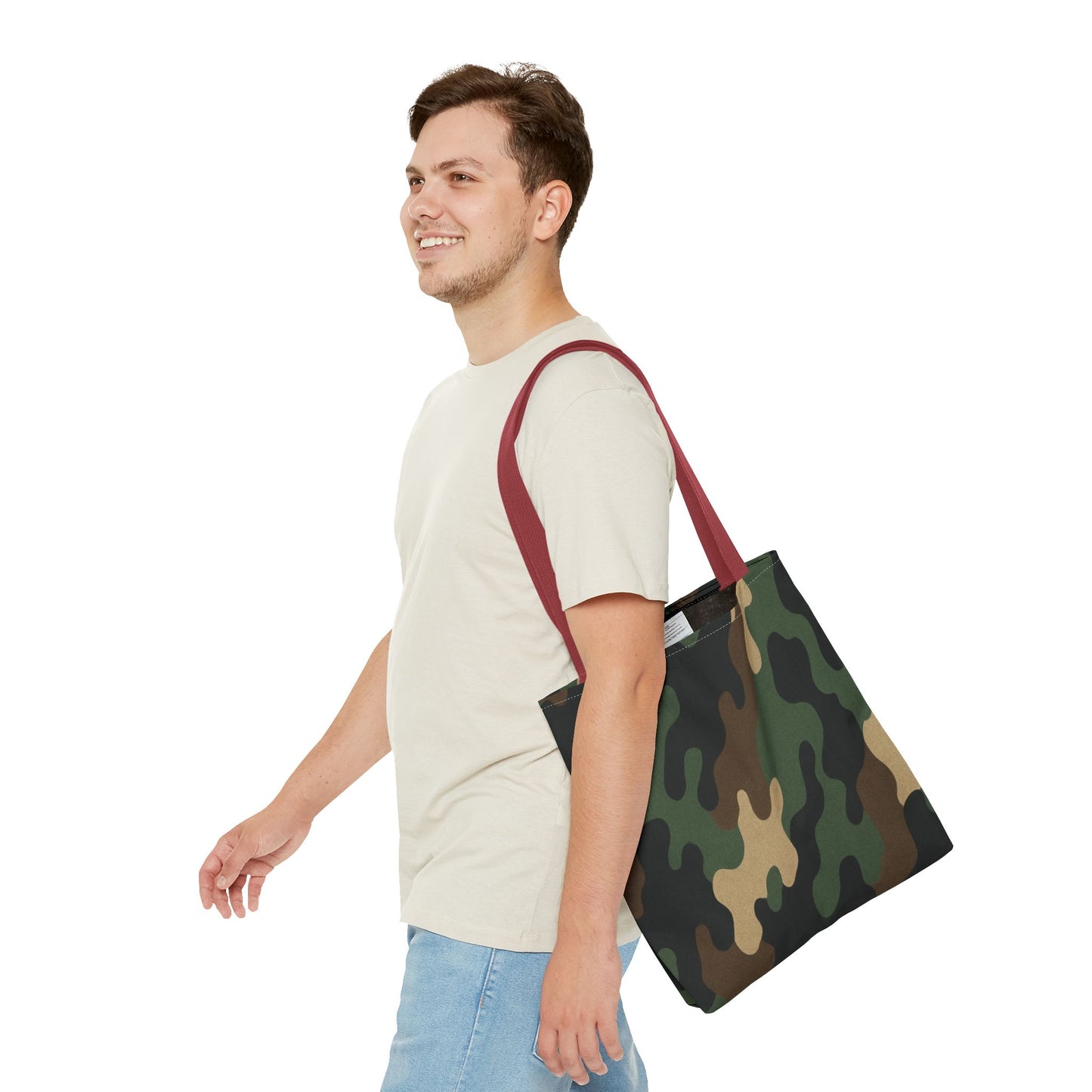 Stylish Camouflage Tote Bag, Reusable Shopping Bag, Beach Tote, Casual Carry-All, Gift for Him or Her