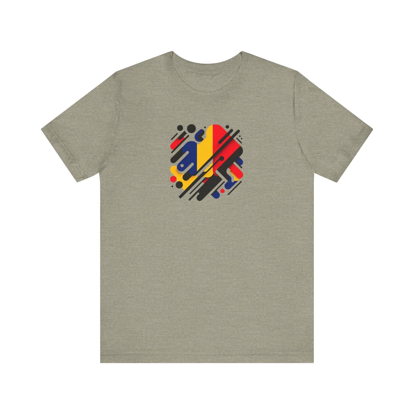 Artistic Heart Unisex Jersey Tee - Vibrant Graphic Tee, Casual Wear, Gift for Art Lovers, Birthday Surprise, Everyday Comfort