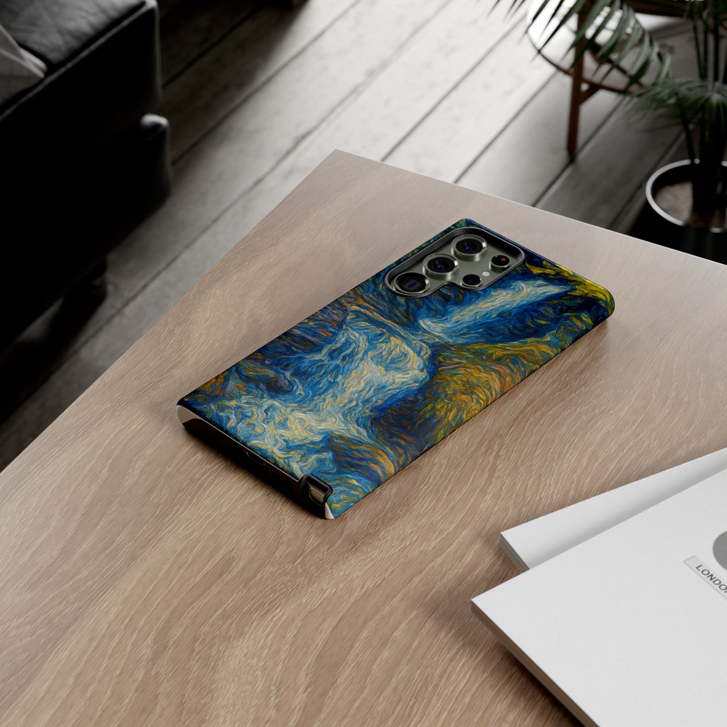 Artistic Phone Case - Waterfall Design, Unique Gift, Phone Accessory, Nature Lover, Original Artwork