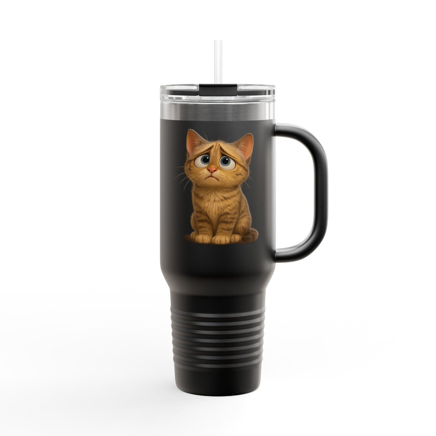 Cute Cat Insulated Travel Mug, 40oz - Perfect for Pet Lovers, Gifts for Cat Owners, Travel Accessories, Cute Drinkware, Animal Lovers