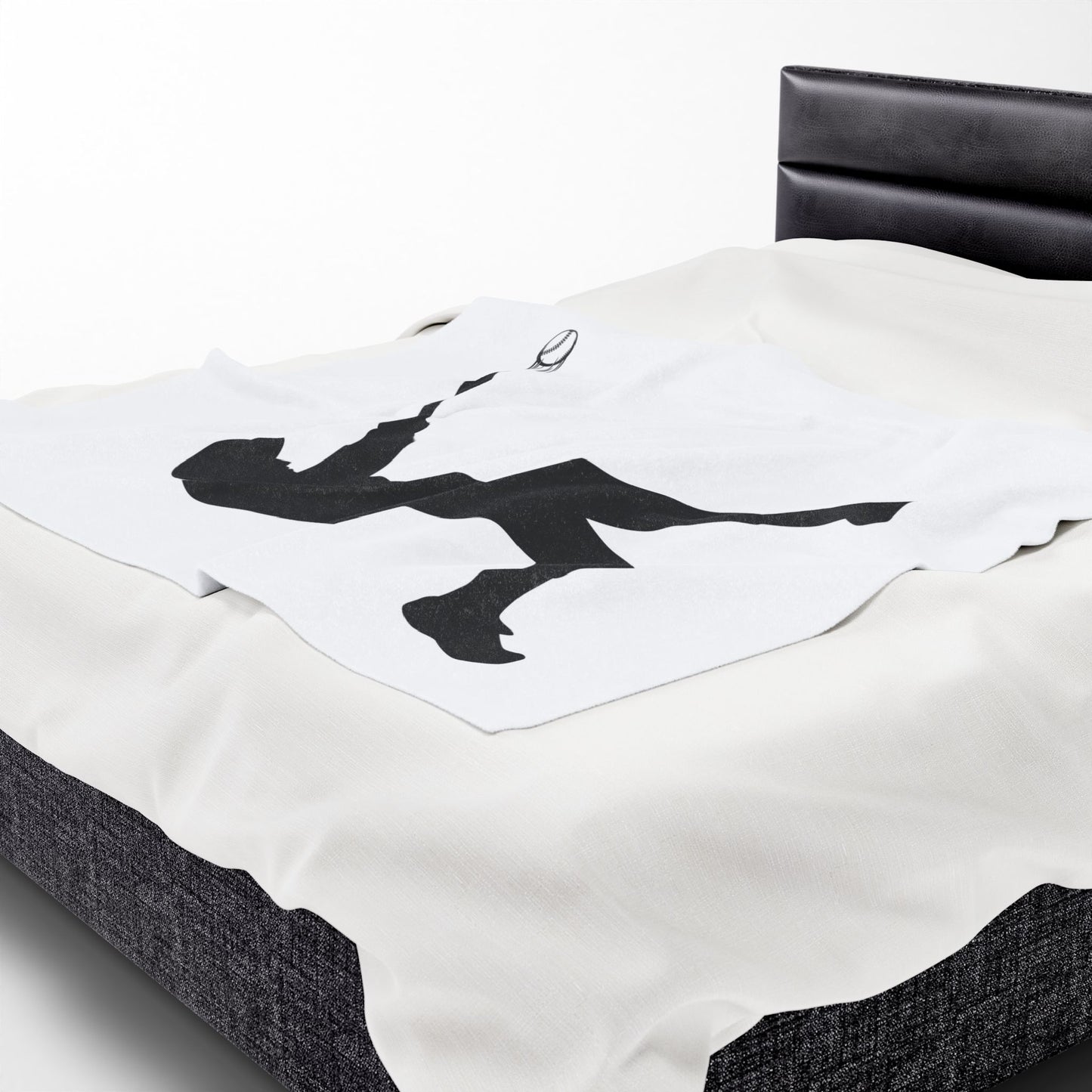 Baseball Velveteen Plush Blanket, Cozy Sports Throw, Soft Blanket for Fans, Great Gift for Baseball Lovers, Home Decor