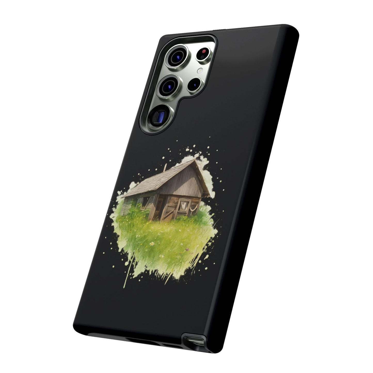 Rustic Farmhouse Phone Case, Cute Cottage Design, Tough Cases for Nature Lovers, Eco-Friendly Gift, Customizable Tech Accessories