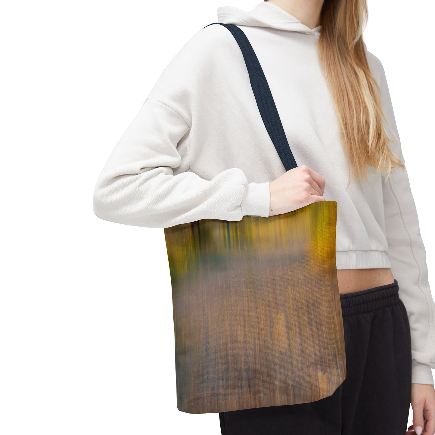 Abstract Art Tote Bag - Stylish and Eco-Friendly Diagonal Stripes for Everyday Use
