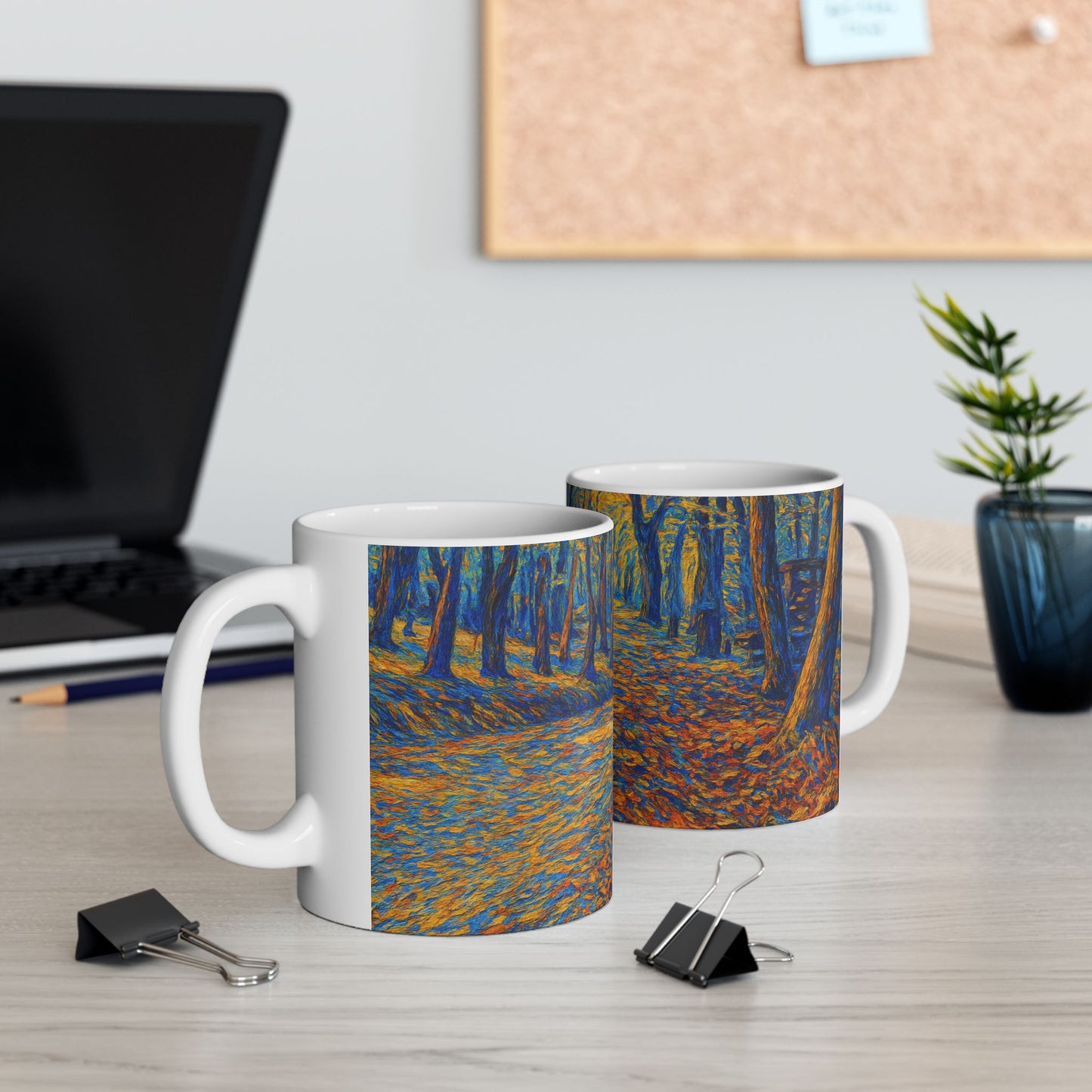 Colorful Abstract Pathway Ceramic Mug