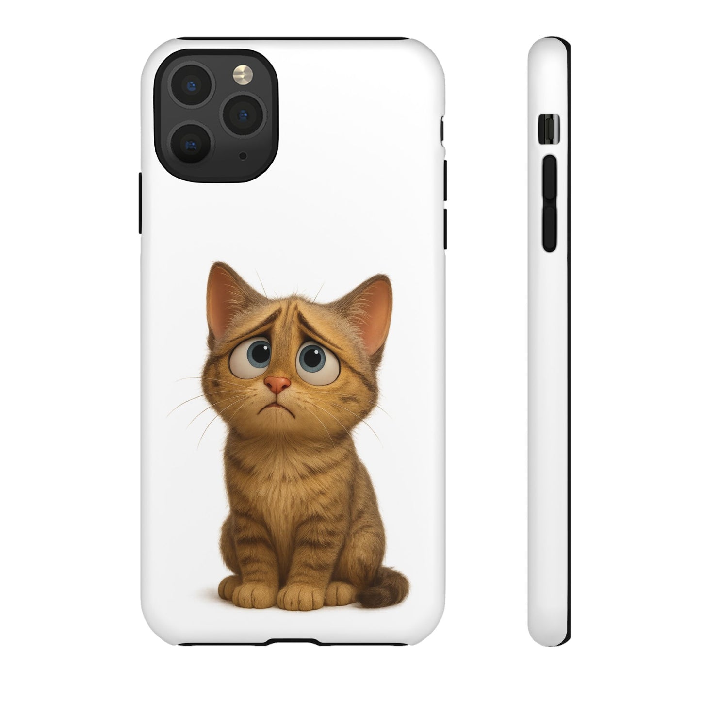Cute Cat Phone Case, Funny Kitty Case, Animal Lover Gift, Cat Lover Accessory, Unique Cat Design Case, Pet Mom Gift