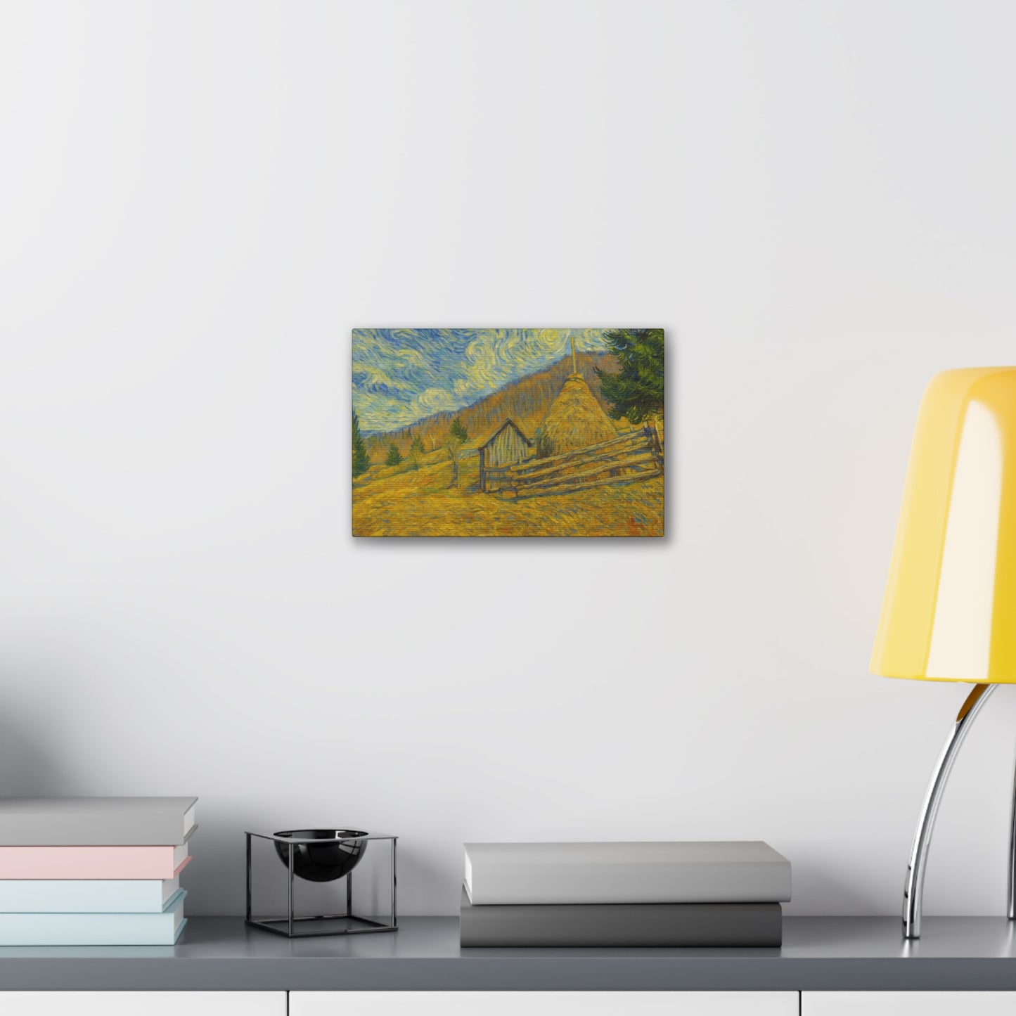 Vincent Van Gogh Inspired Canvas Print, Rustic Home Decor, Wall Art, Gift for Art Lovers, Country Landscape, Unique Art Piece