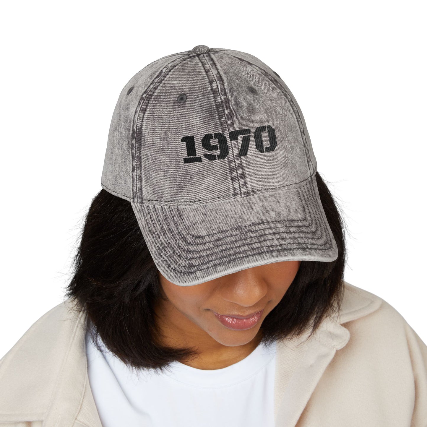 Vintage Embroidered Cap, Retro Baseball Hat, 70s Style Headwear, Gift for Dad, Casual Fashion Accessory