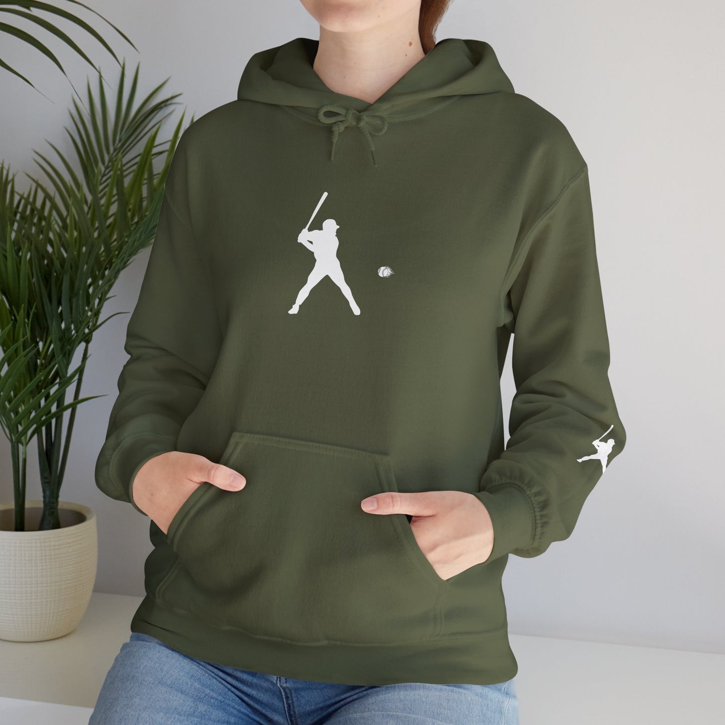 Sporty Unisex Baseball Hooded Sweatshirt, Casual Hoodie for Athletes, Perfect for Gifts, Comfy Streetwear, Ideal for Sports Events, Personal Use