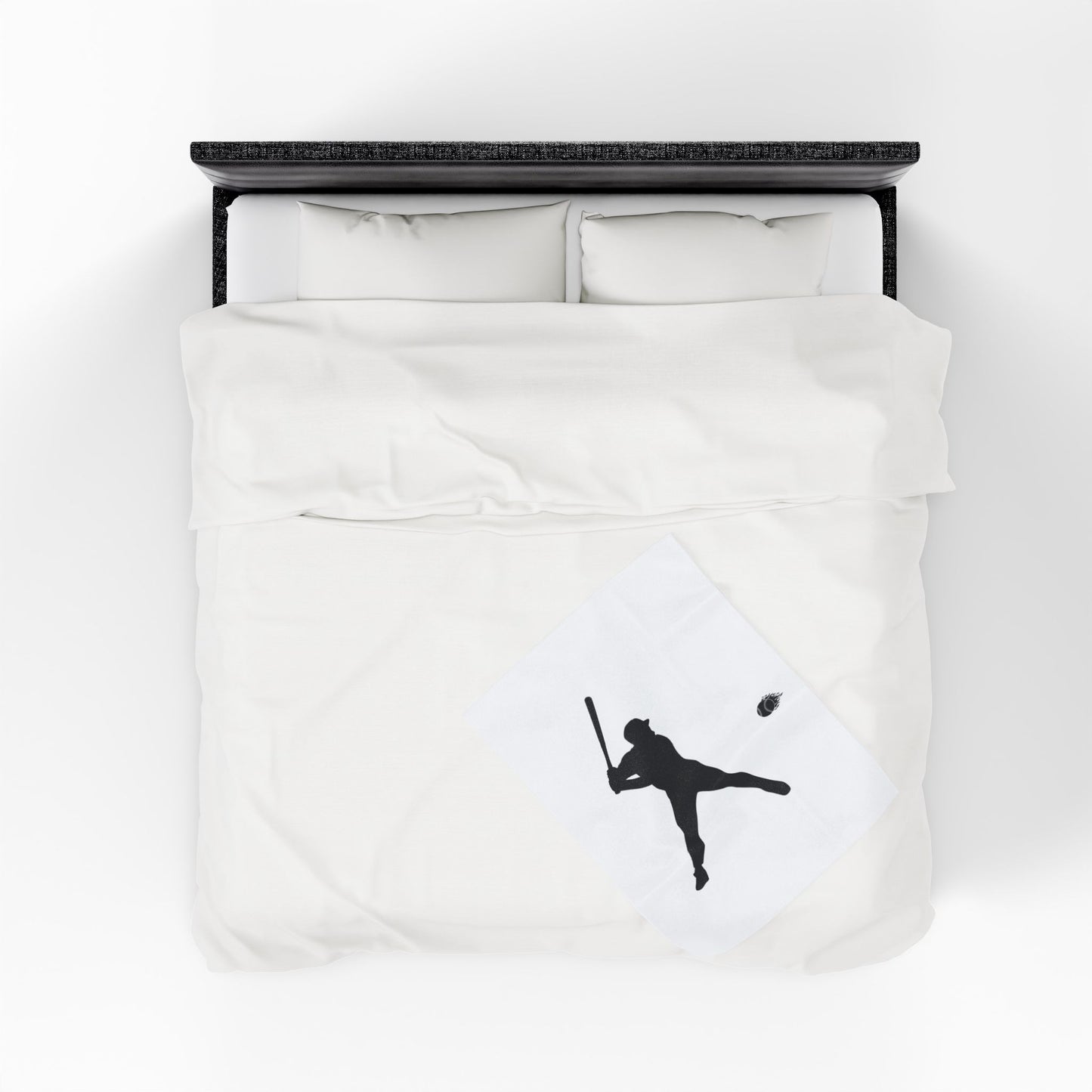 Baseball Player Plush Blanket | Soft Sports Throw, Cozy Gift for Athletes, Home Decor, Game Day Blanket, Perfect for Birthdays