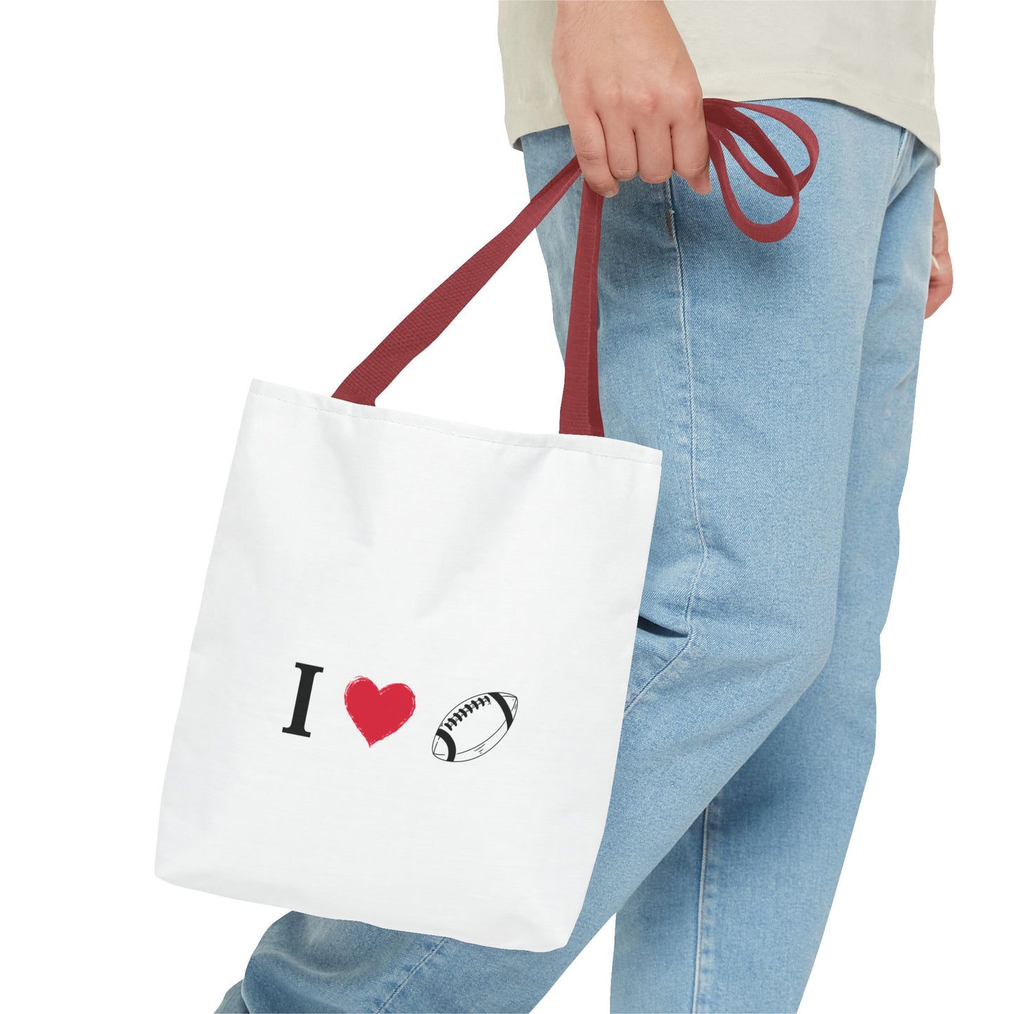 Football Lover's Tote Bag - Perfect for Game Day, Sports Events, Gifts for Fans, Eco-Friendly Carryall, Personal Use, Travel Bag