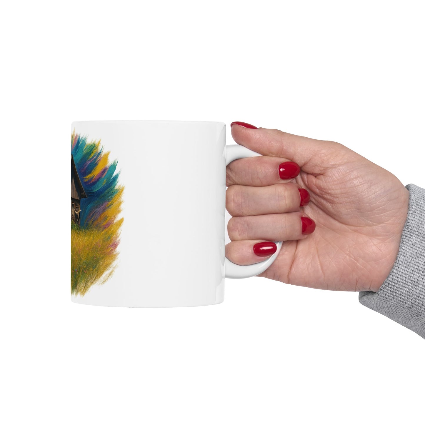 Vibrant Landscape Ceramic Mug for Nature Lovers - Perfect for Coffee, Tea, Gifts, Home Decor, 11oz & 15oz