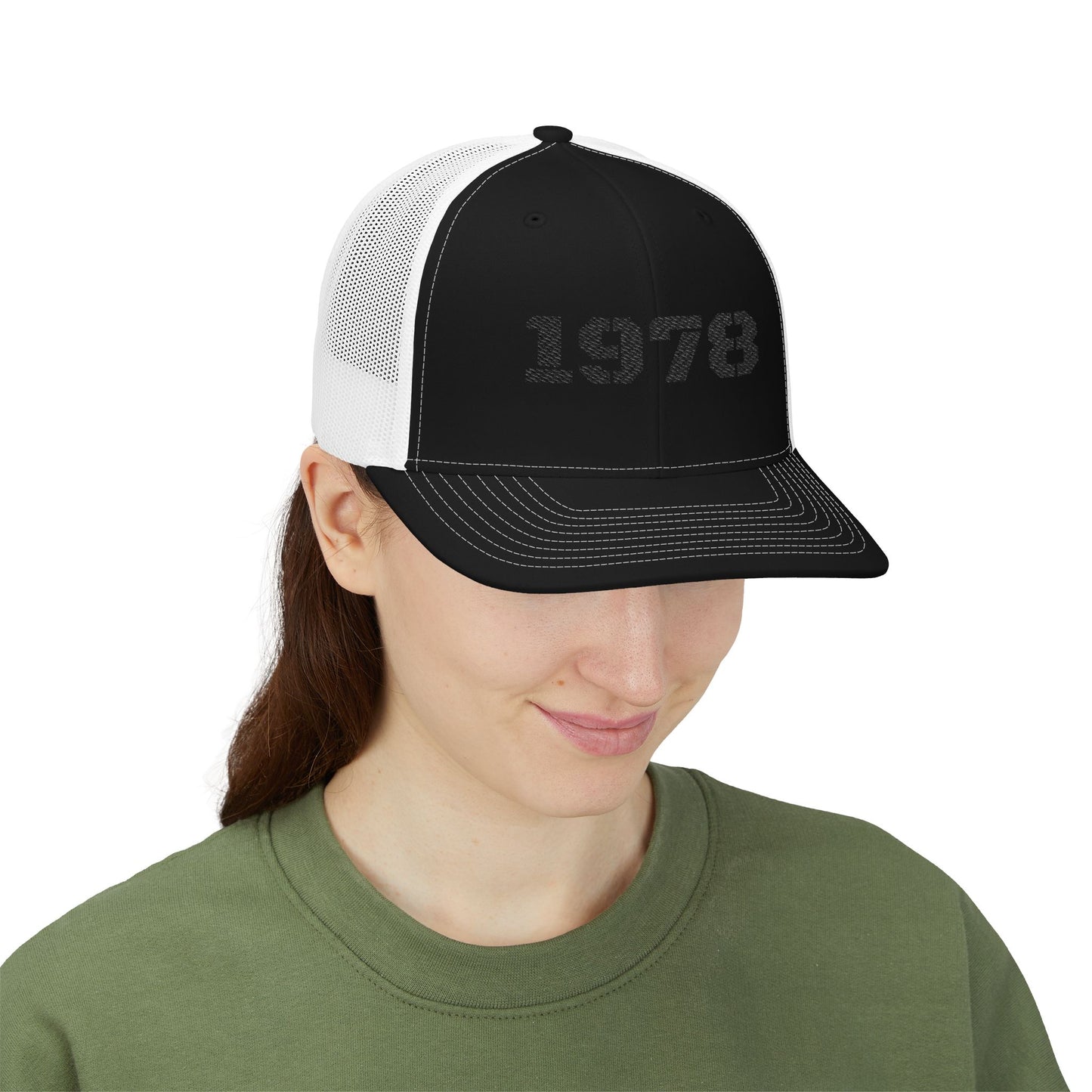 Custom Embroidered Snapback Trucker Cap | Birthday Gift, Fashion Accessory, Casual Wear, Unisex Gift, Vintage Style Hat