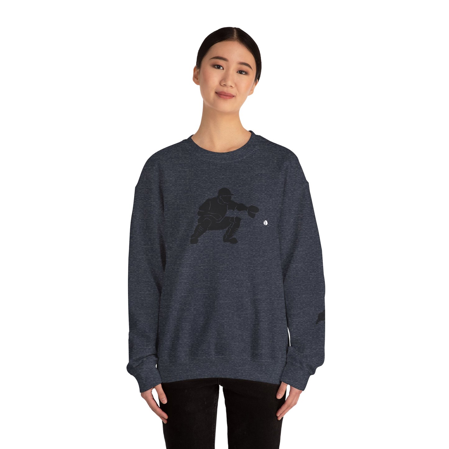 Baseball Catcher Crewneck Sweatshirt | Unisex Sports Apparel | Perfect for Game Days, Gifts, and Casual Wear | Baseball Lover's Gift