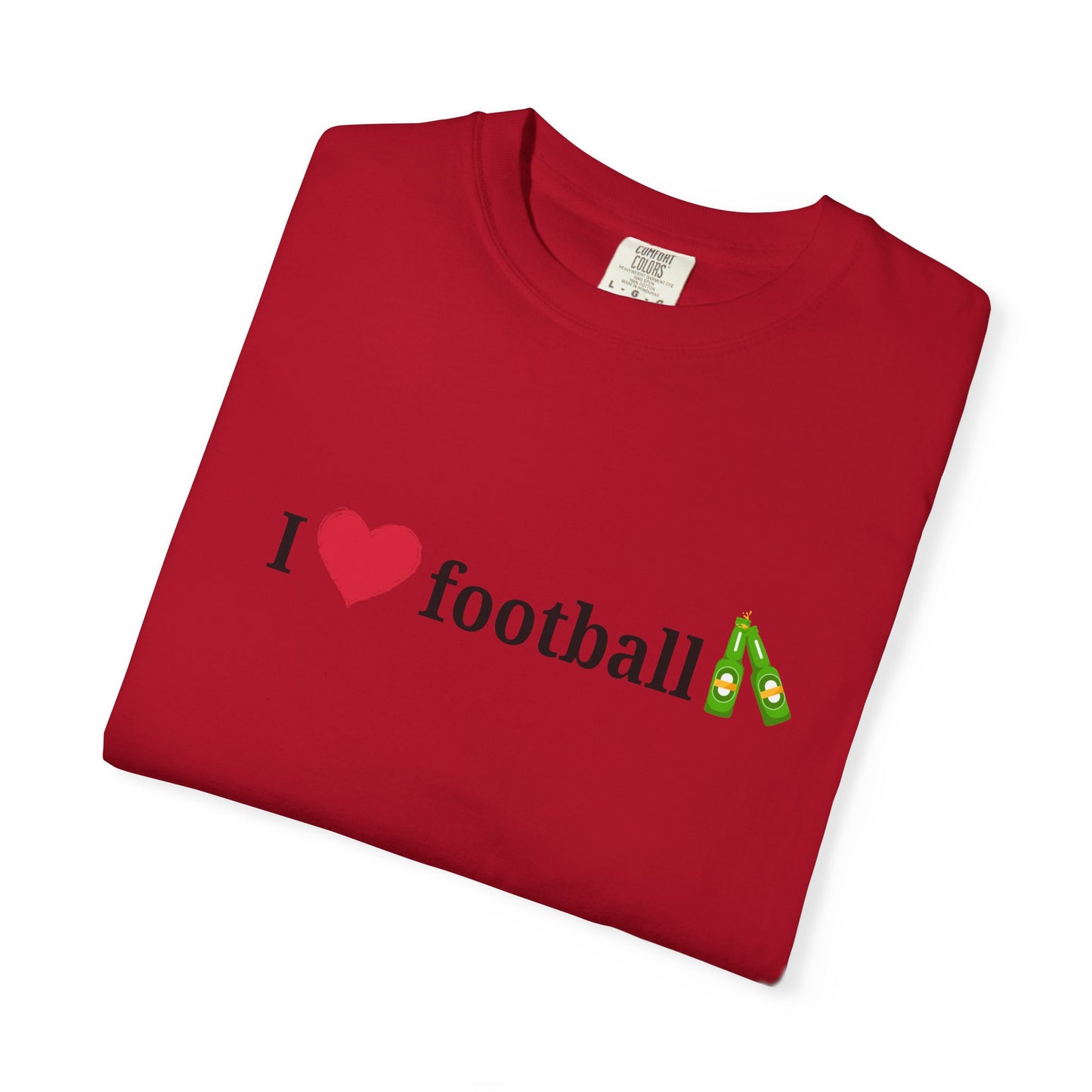 Unisex Football Love Tee - Casual Cotton T-Shirt, Gift for Sports Fans, Comfortable Daily Wear, Perfect for Game Days, Fun Summer Outfits