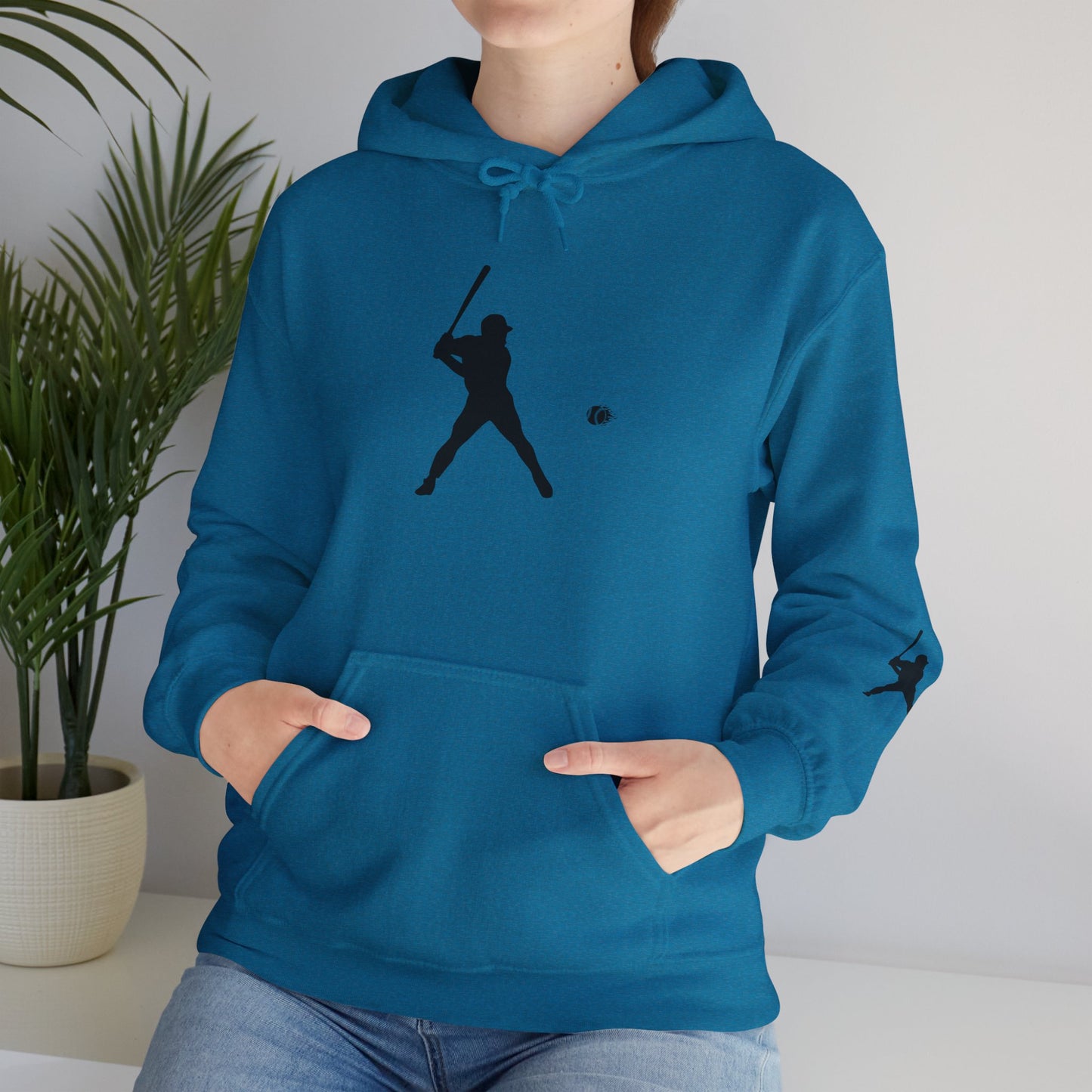 Baseball Themed Unisex Hoodie, Streetwear, Sports Fan Sweatshirt, Gift for Athletes, Casual Wear, Fall Fashion