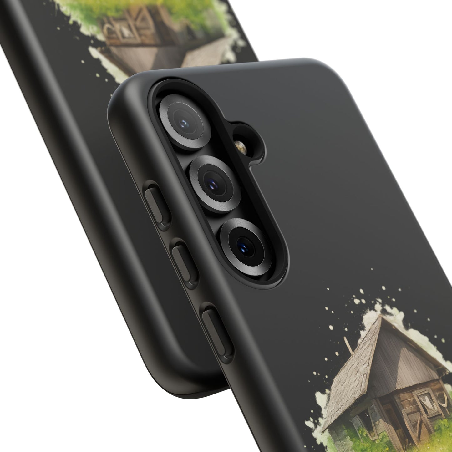 Rustic Farmhouse Phone Case, Cute Cottage Design, Tough Cases for Nature Lovers, Eco-Friendly Gift, Customizable Tech Accessories
