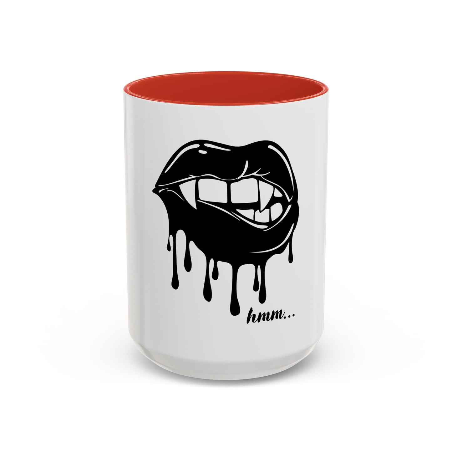 Vampire Lip Accent Coffee Mug - 11oz & 15oz - Unique Halloween Gift