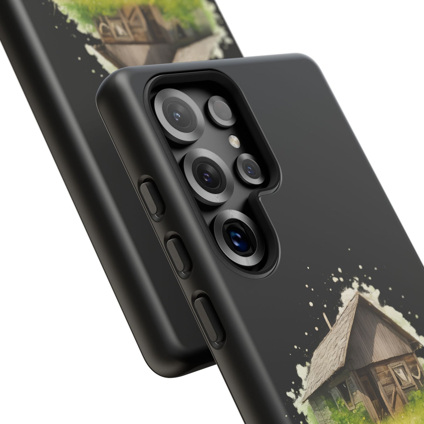 Rustic Farmhouse Phone Case, Cute Cottage Design, Tough Cases for Nature Lovers, Eco-Friendly Gift, Customizable Tech Accessories