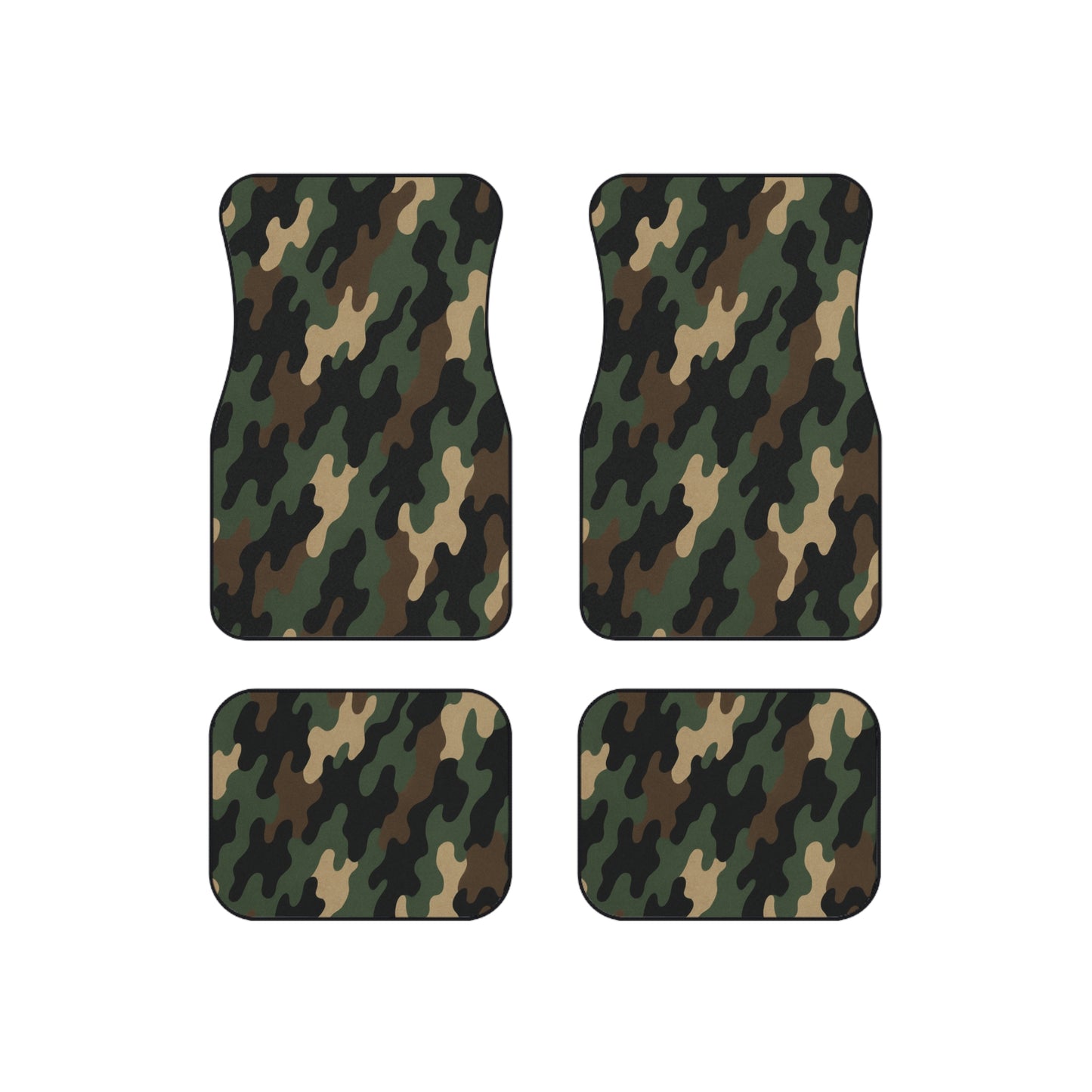 Camouflage Car Mats - Set of 4 | Durable Vehicle Carpets, Stylish Auto Accessories, Perfect for Outdoor Lovers, Unique Gifts - product image