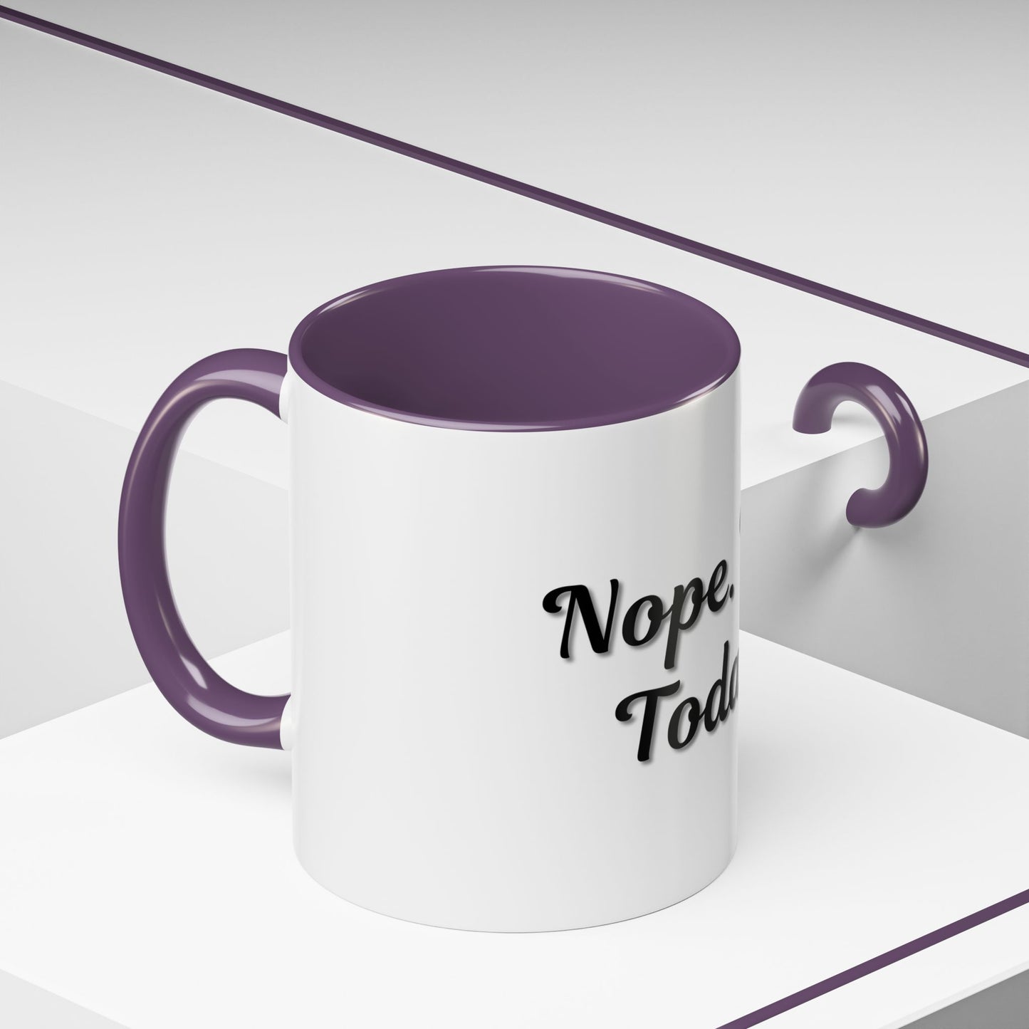 Nope Not Today Coffee Mug - Fun Ceramic Mug for Coffee Lovers