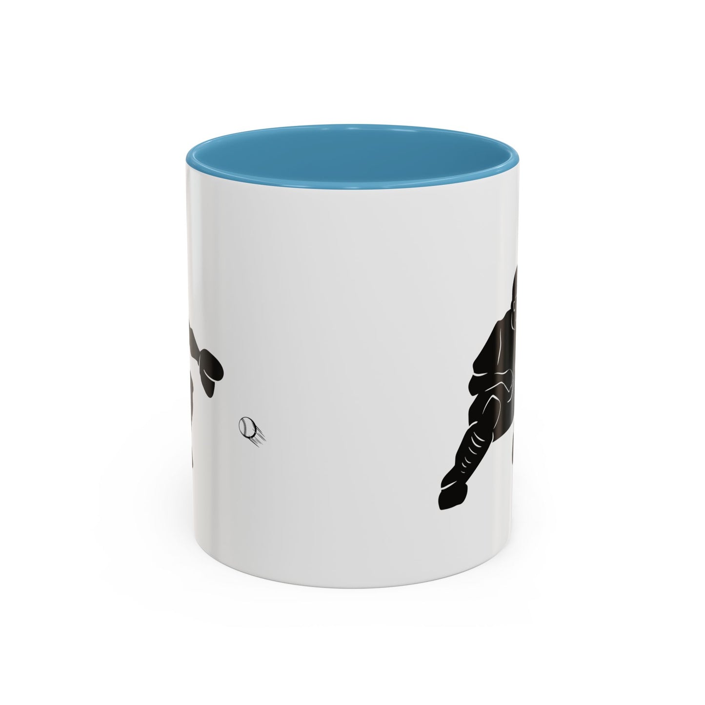 Baseball Catcher Coffee Mug, Sports Gift for Coaches, Black Accent Mug for Fans, Perfect for Birthdays & Celebrations, Unique Cup