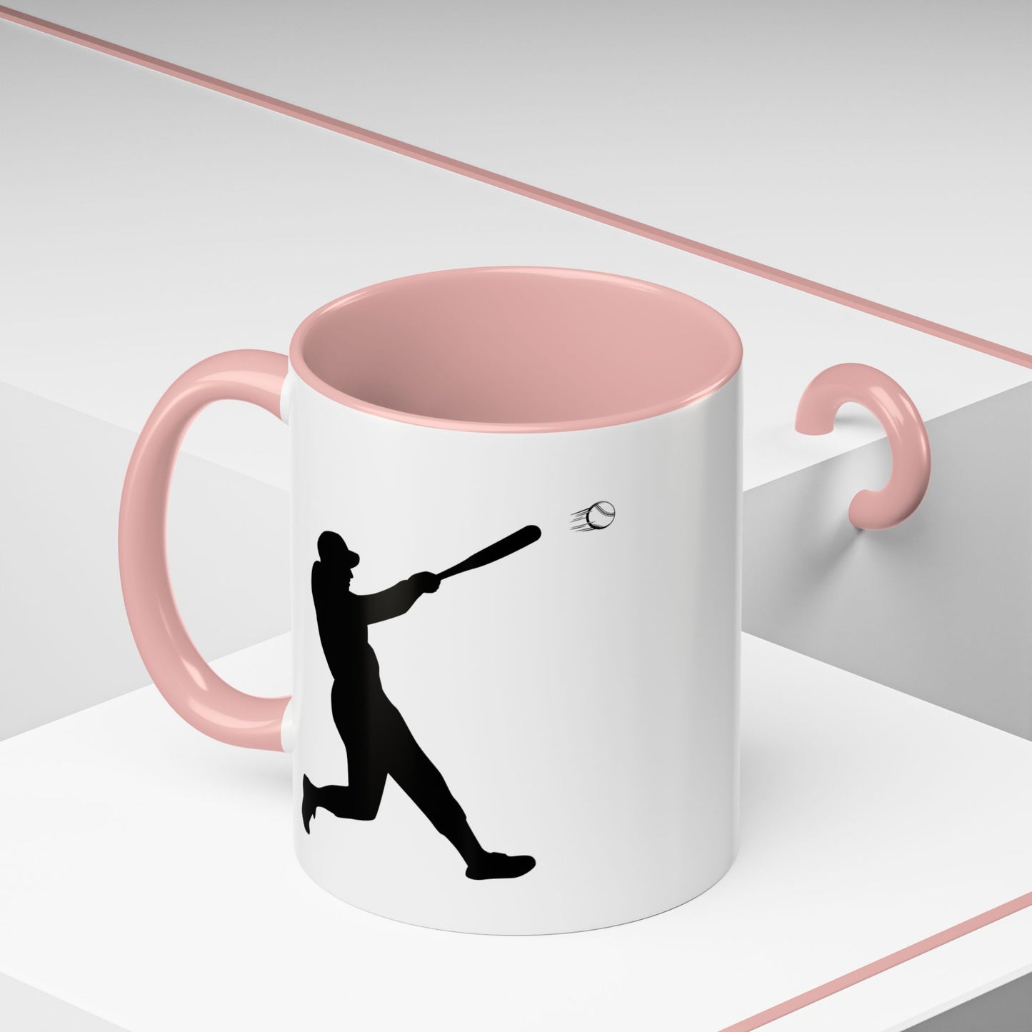 Baseball Player Accent Coffee Mug, Sports Gift, Baseball Lover Mug, Unique Coffee Cup, Personalized Sports Mug