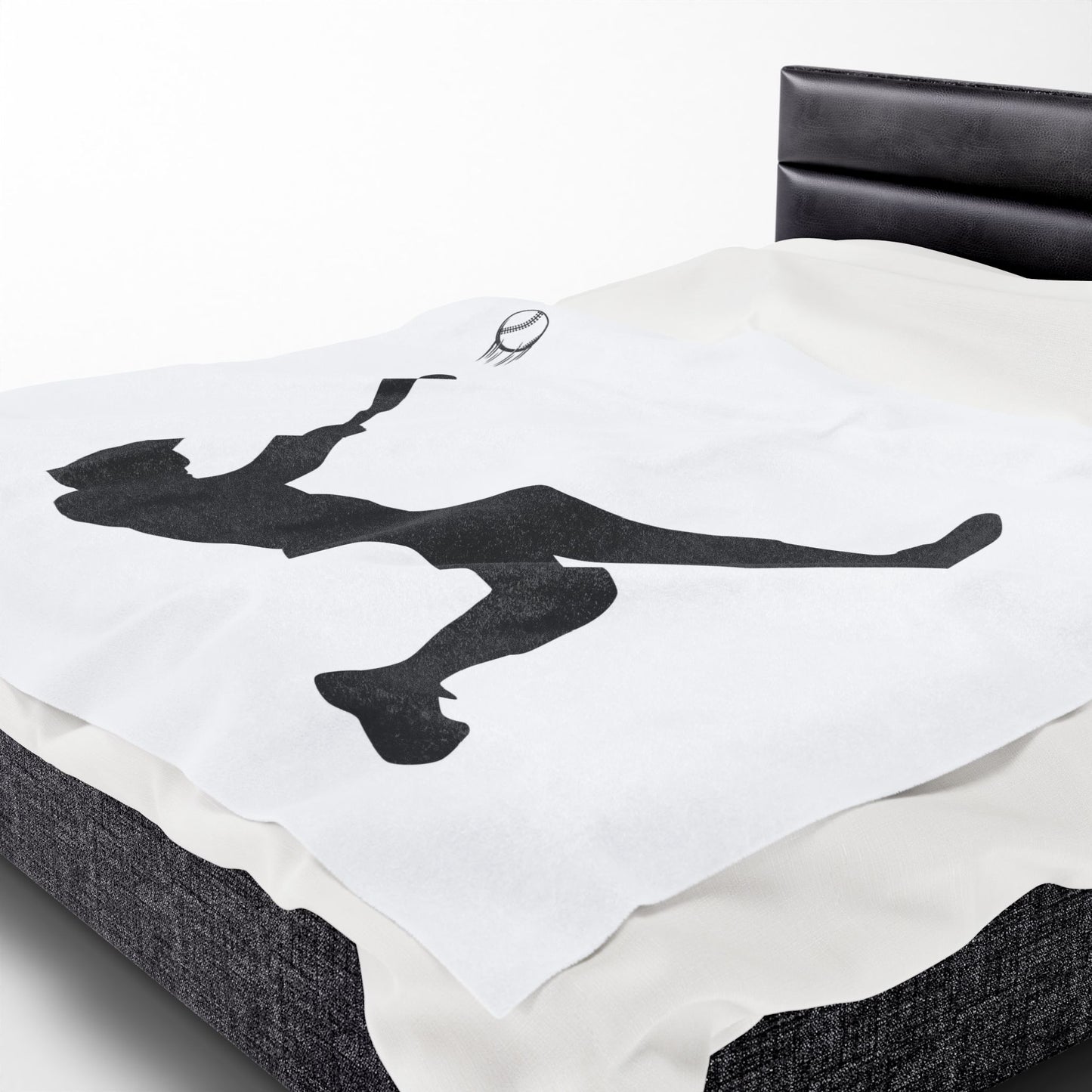 Baseball Velveteen Plush Blanket, Cozy Sports Throw, Soft Blanket for Fans, Great Gift for Baseball Lovers, Home Decor