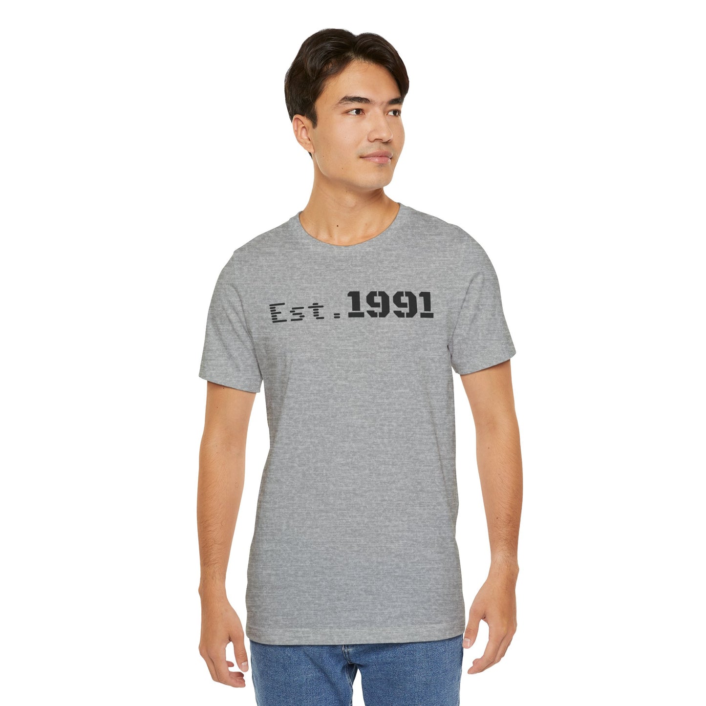 Established 1991 Unisex Jersey Tee | Vintage Anniversary Gift | Casual Wear, Birthday Shirt, Retro Style, Statement Tee, Gift for Him/Her