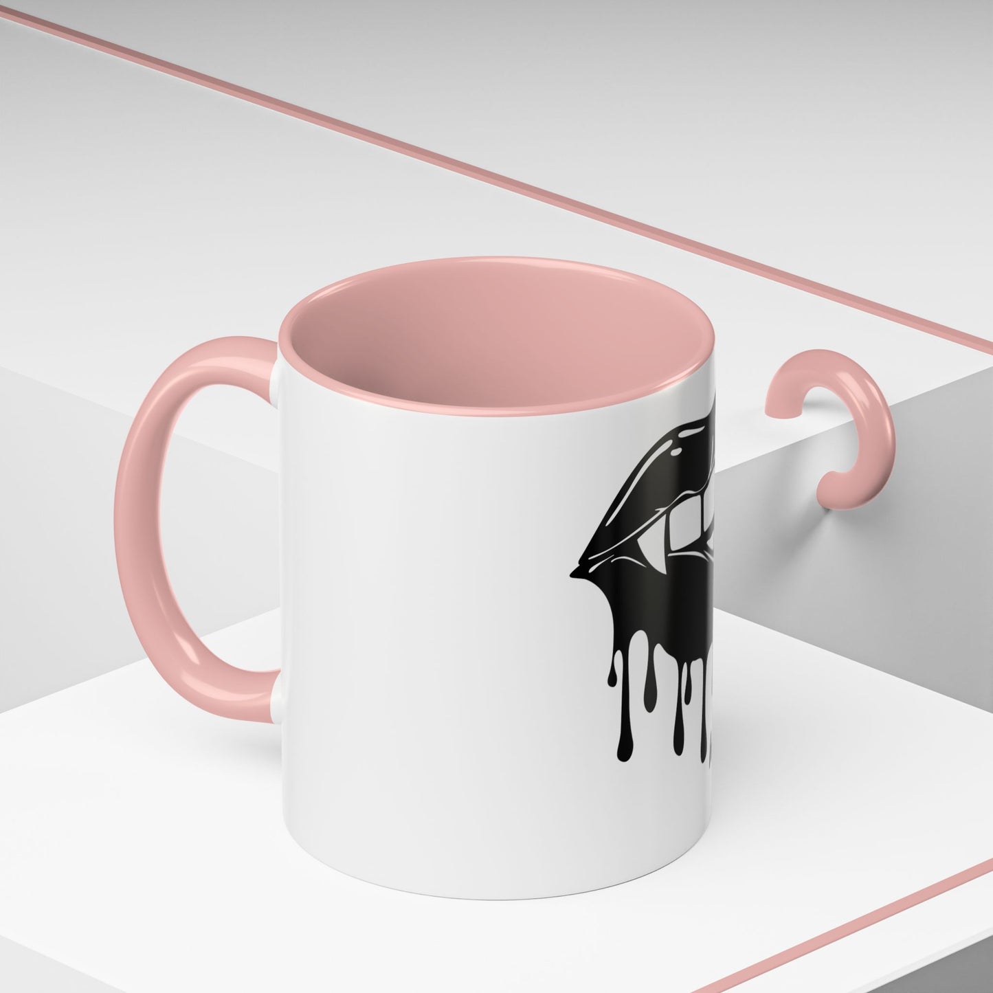 Vampire Lip Accent Coffee Mug - 11oz & 15oz - Unique Halloween Gift