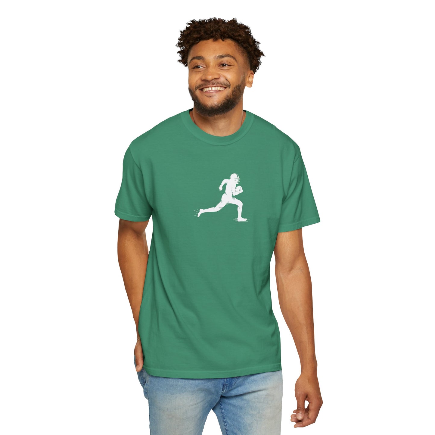 Unisex Football Player T-Shirt | Comfortable Sports Tee, Gift for Runners, Casual Wear, Workout Clothing, Everyday Style - product image