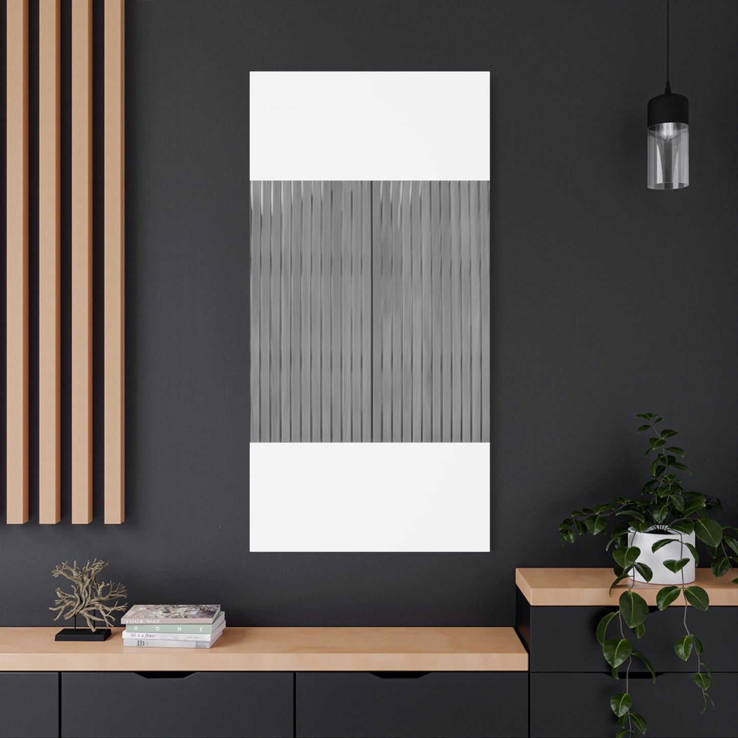 Modern Striped Canvas Art - 1.25" Stretched Wall Decor