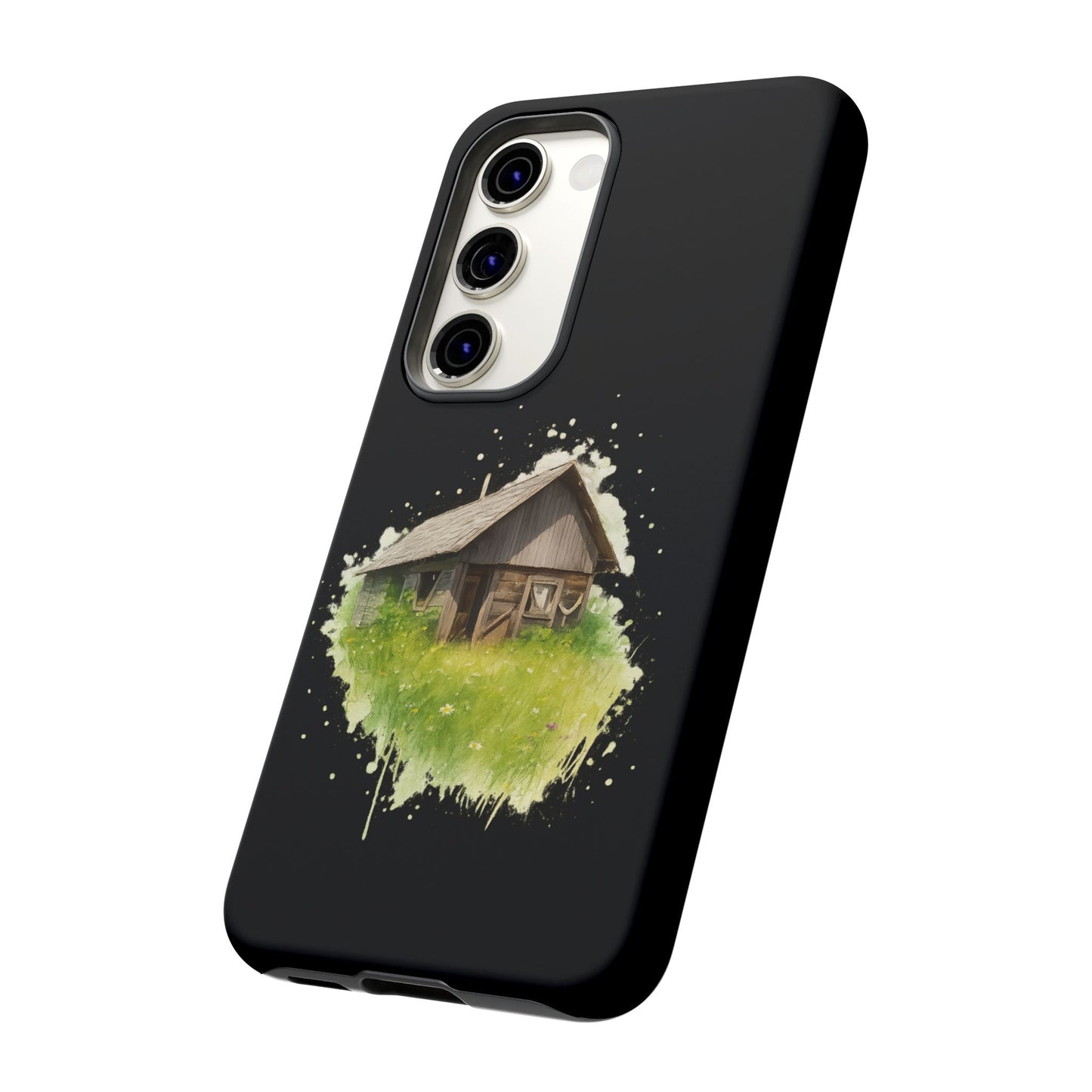 Rustic Farmhouse Phone Case, Cute Cottage Design, Tough Cases for Nature Lovers, Eco-Friendly Gift, Customizable Tech Accessories